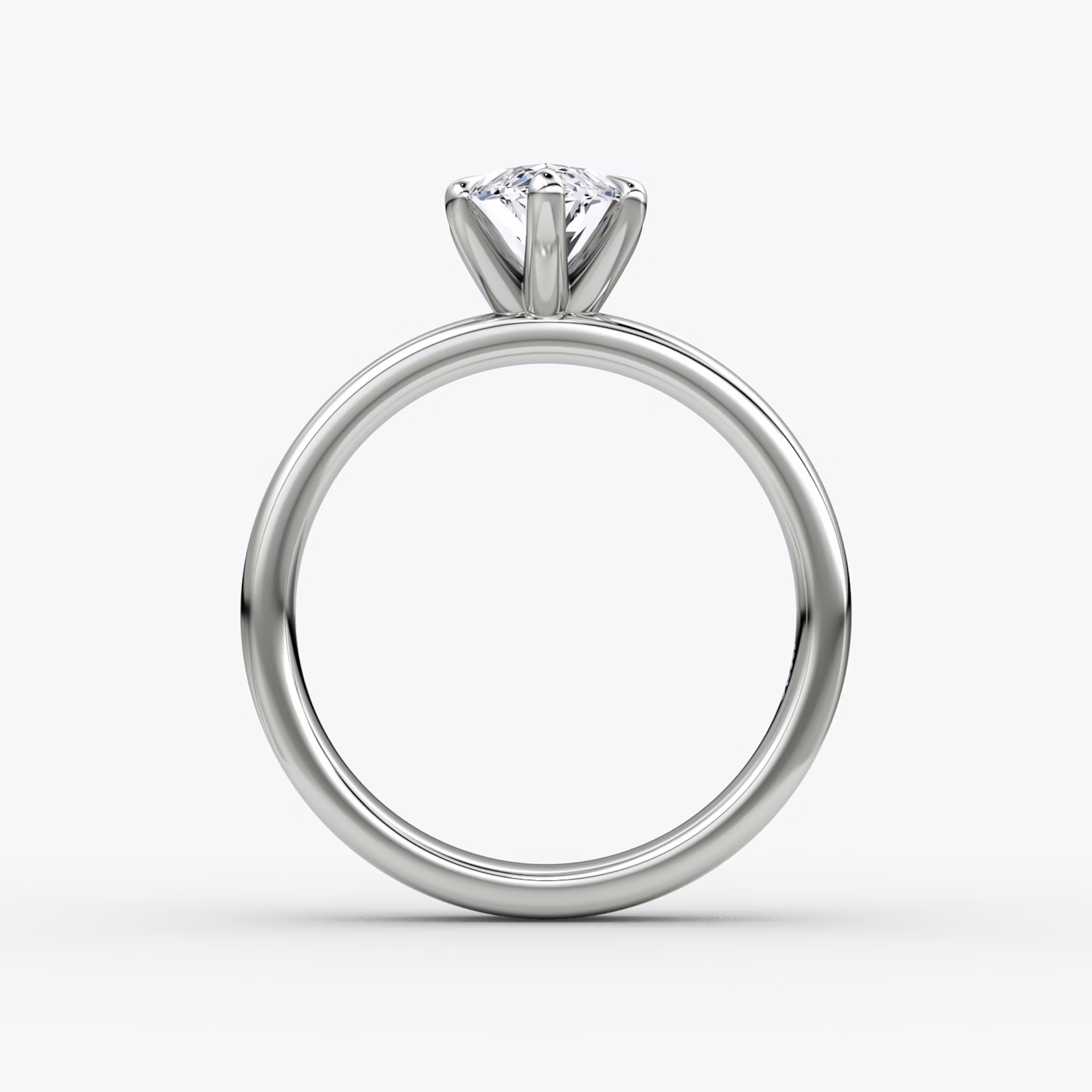 Cigar Band Solitaire | Marquise | 18k | White Gold | bandWidth: 4mm | diamondOrientation: vertical | caratWeight: other
