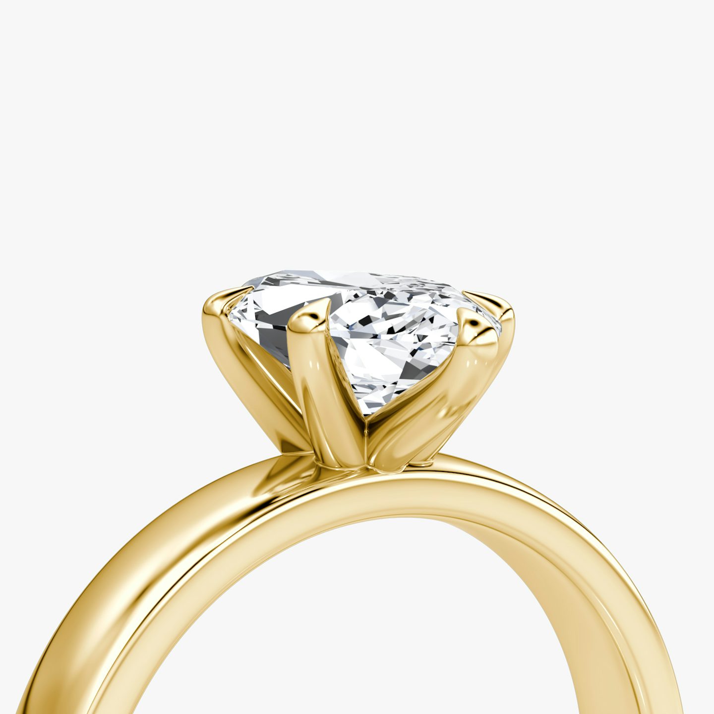 Solitaire Cigar Band | Marquise | 18k | Or jaune | bandWidth: 4mm | diamondOrientation: vertical | caratWeight: other