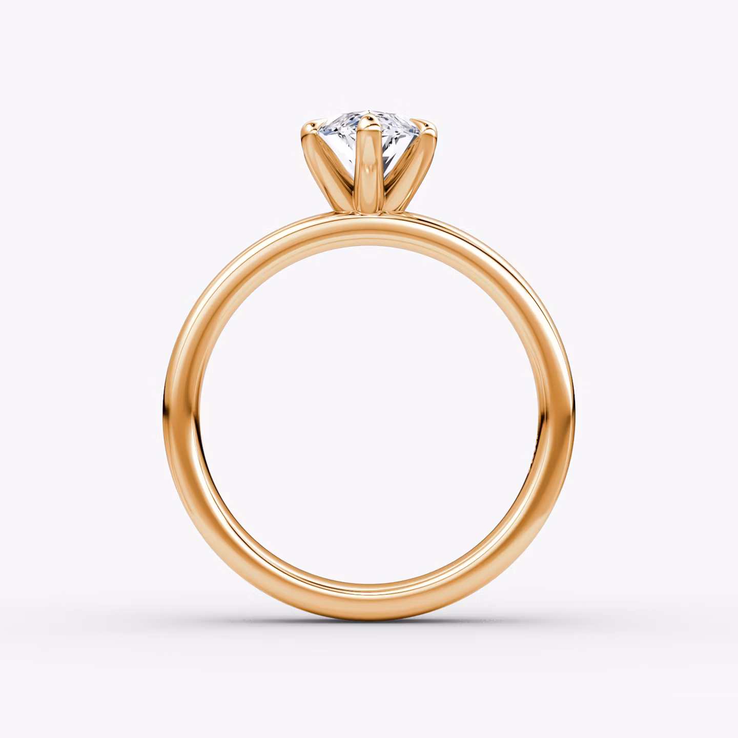 Cigar Band Solitaire | Marquise | 14k | Rose Gold | bandWidth: 4mm | diamondOrientation: vertical | caratWeight: other