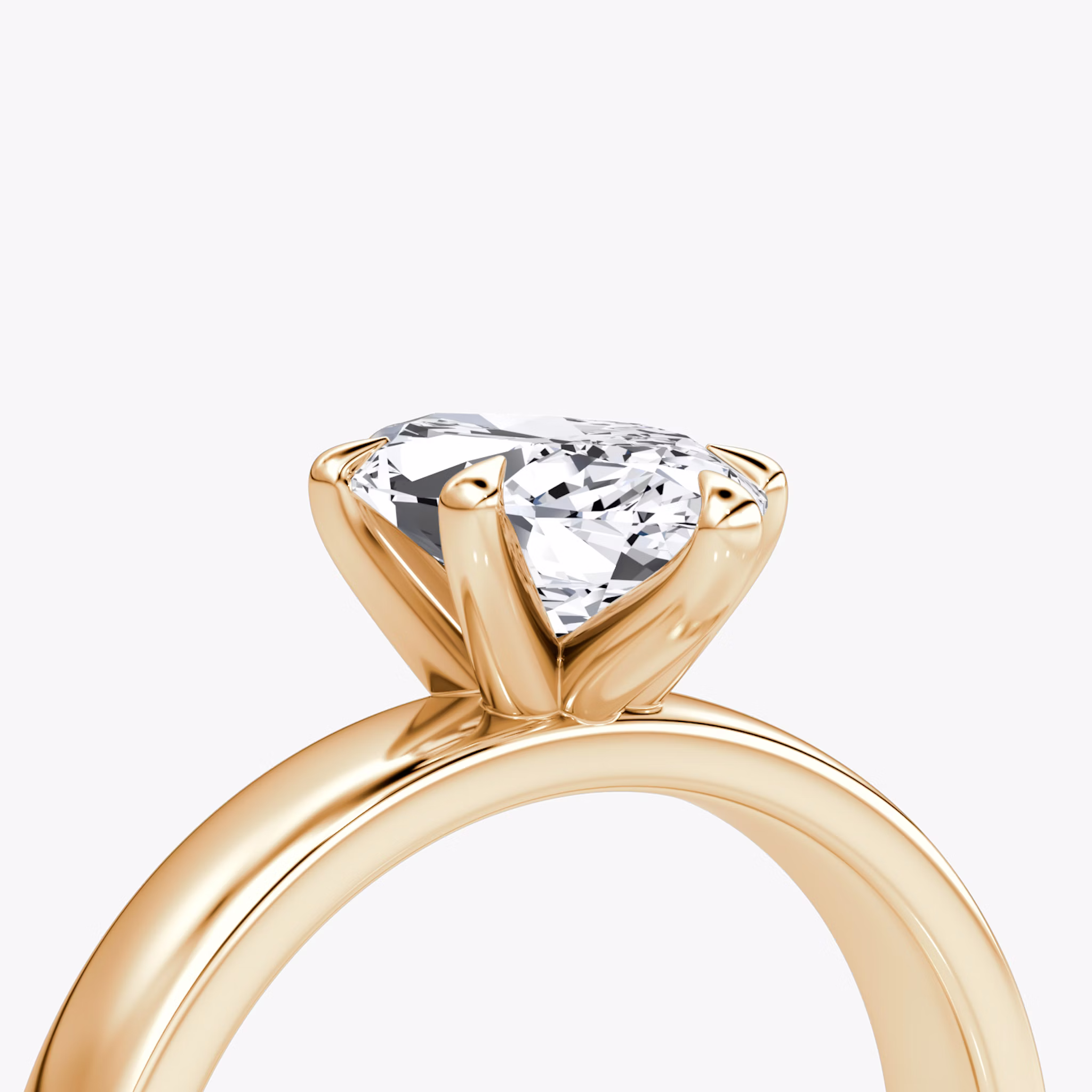 Cigar Band Solitaire | Marquise | 14k | Rose Gold | bandWidth: 4mm | diamondOrientation: vertical | caratWeight: other
