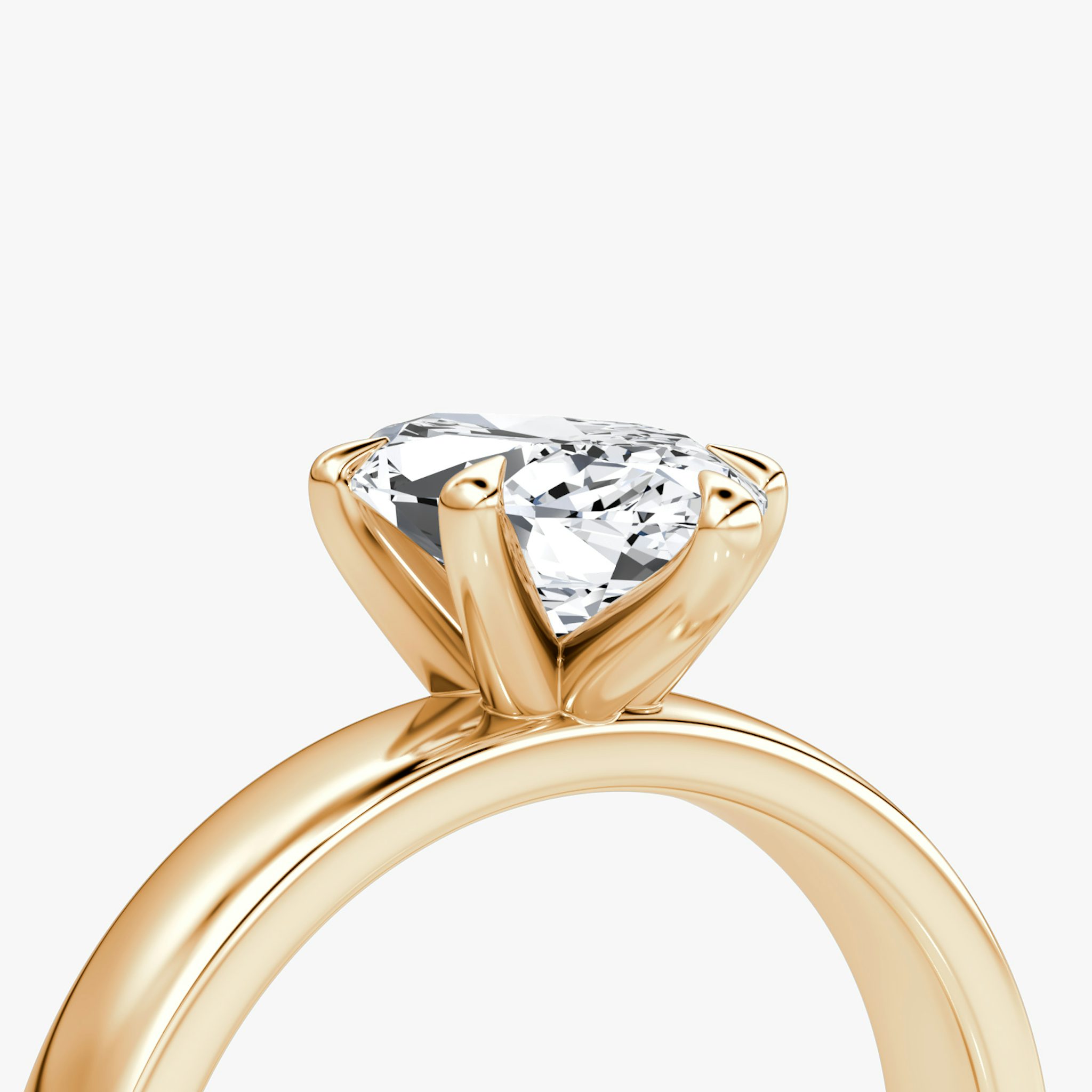 Cigar Band Solitaire | Marquise | 14k | Rose Gold | bandWidth: 4mm | diamondOrientation: vertical | caratWeight: other