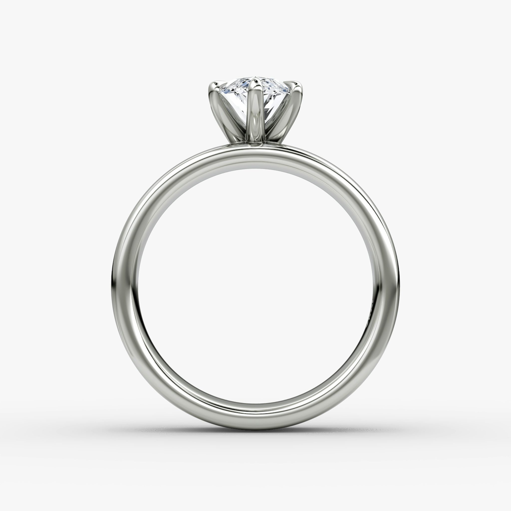 Cigar Band Solitaire | Marquise | 18k | White Gold | bandWidth: 6mm | diamondOrientation: vertical | caratWeight: other
