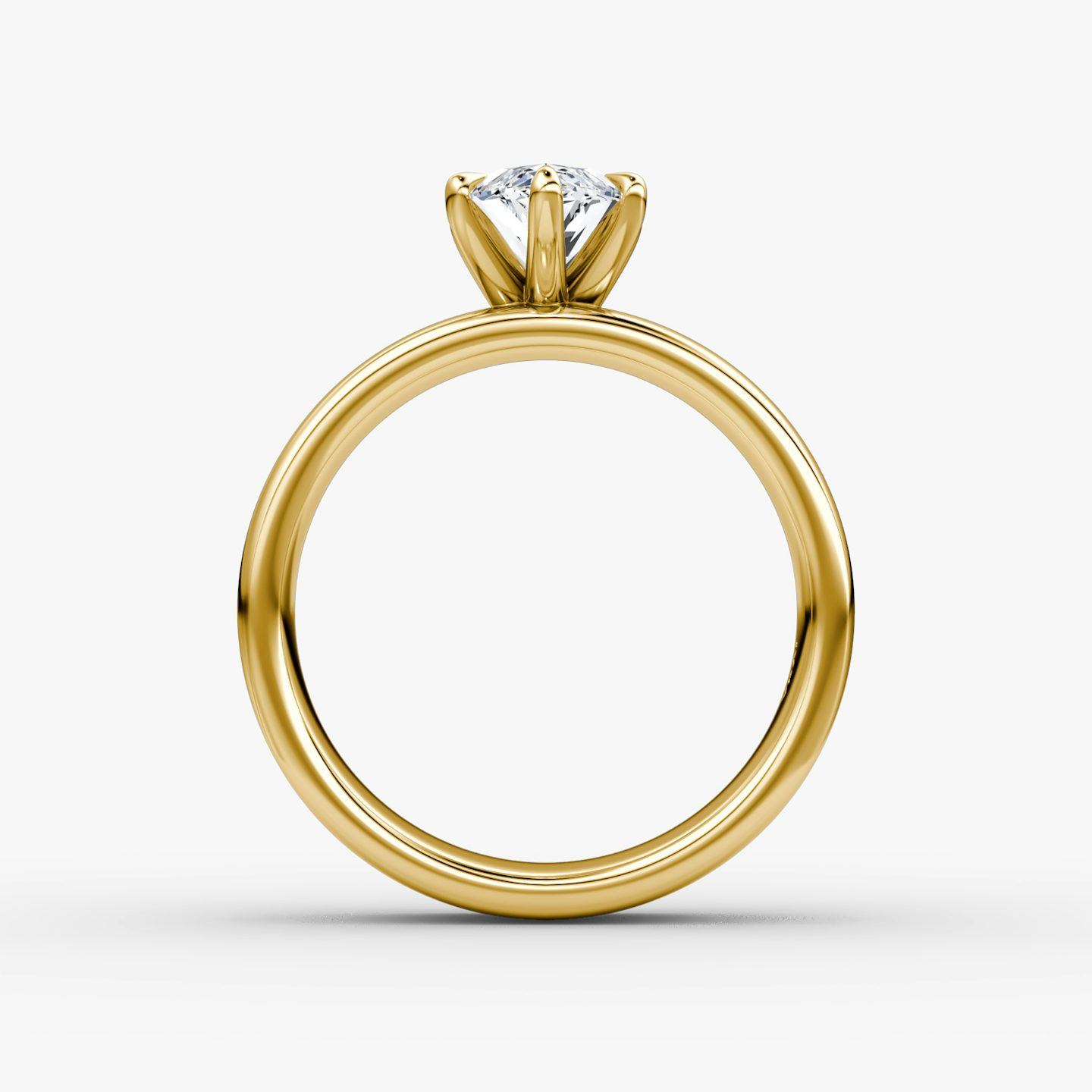 Cigar Band Solitaire | Marquise | 18k | Yellow Gold | bandWidth: 6mm | diamondOrientation: vertical | caratWeight: other