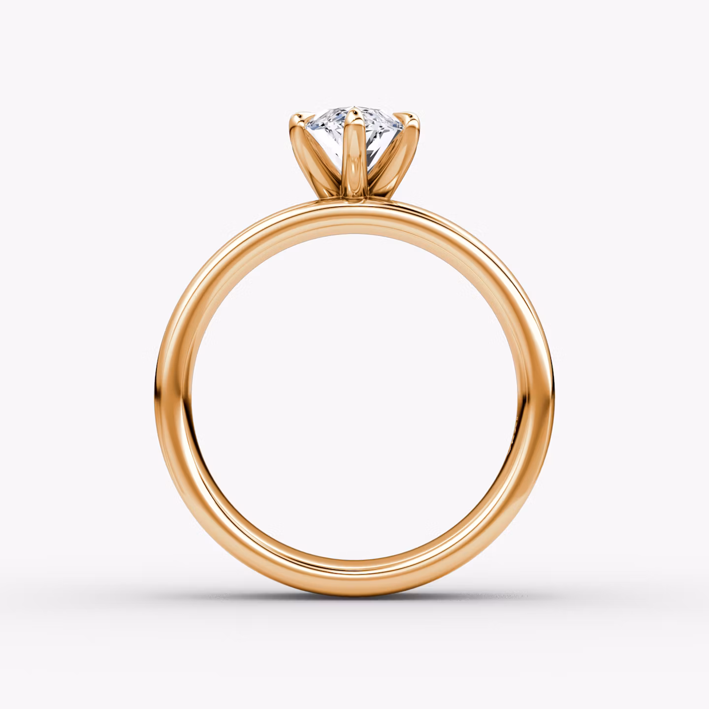 Cigar Band Solitaire | Marquise | 14k | Rose Gold | bandWidth: 6mm | diamondOrientation: vertical | caratWeight: other