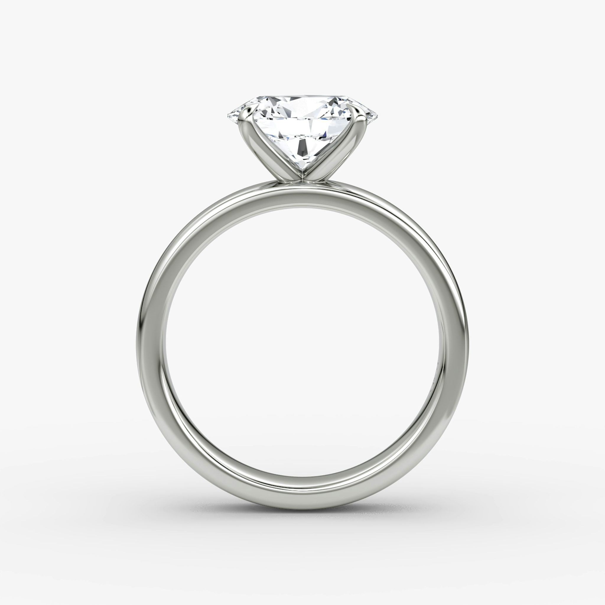 Cigar Band Solitaire | Oval | Platinum | bandWidth: 4mm | diamondOrientation: horizontal | caratWeight: other