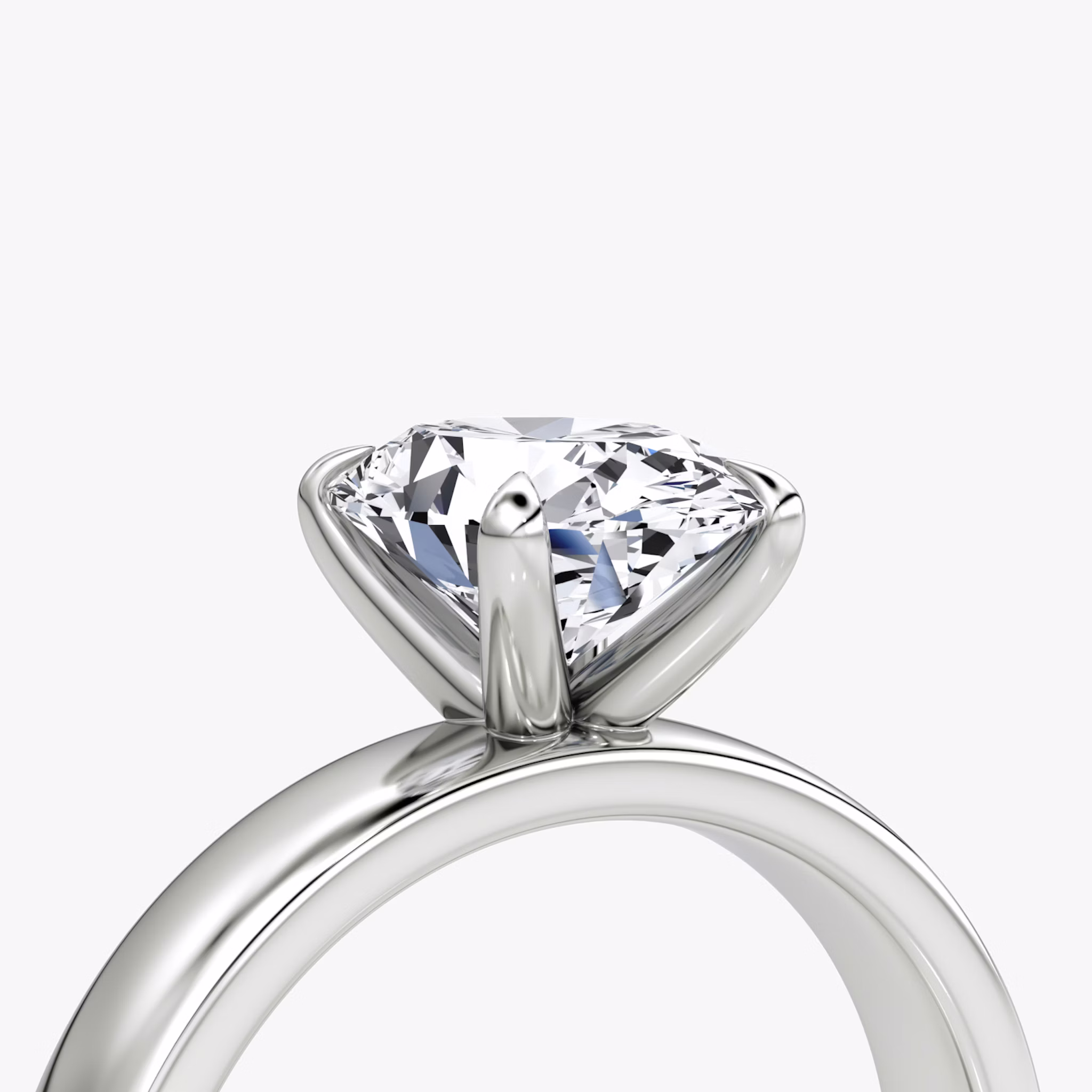 Cigar Band Solitaire | Oval | Platinum | bandWidth: 4mm | diamondOrientation: vertical | caratWeight: other