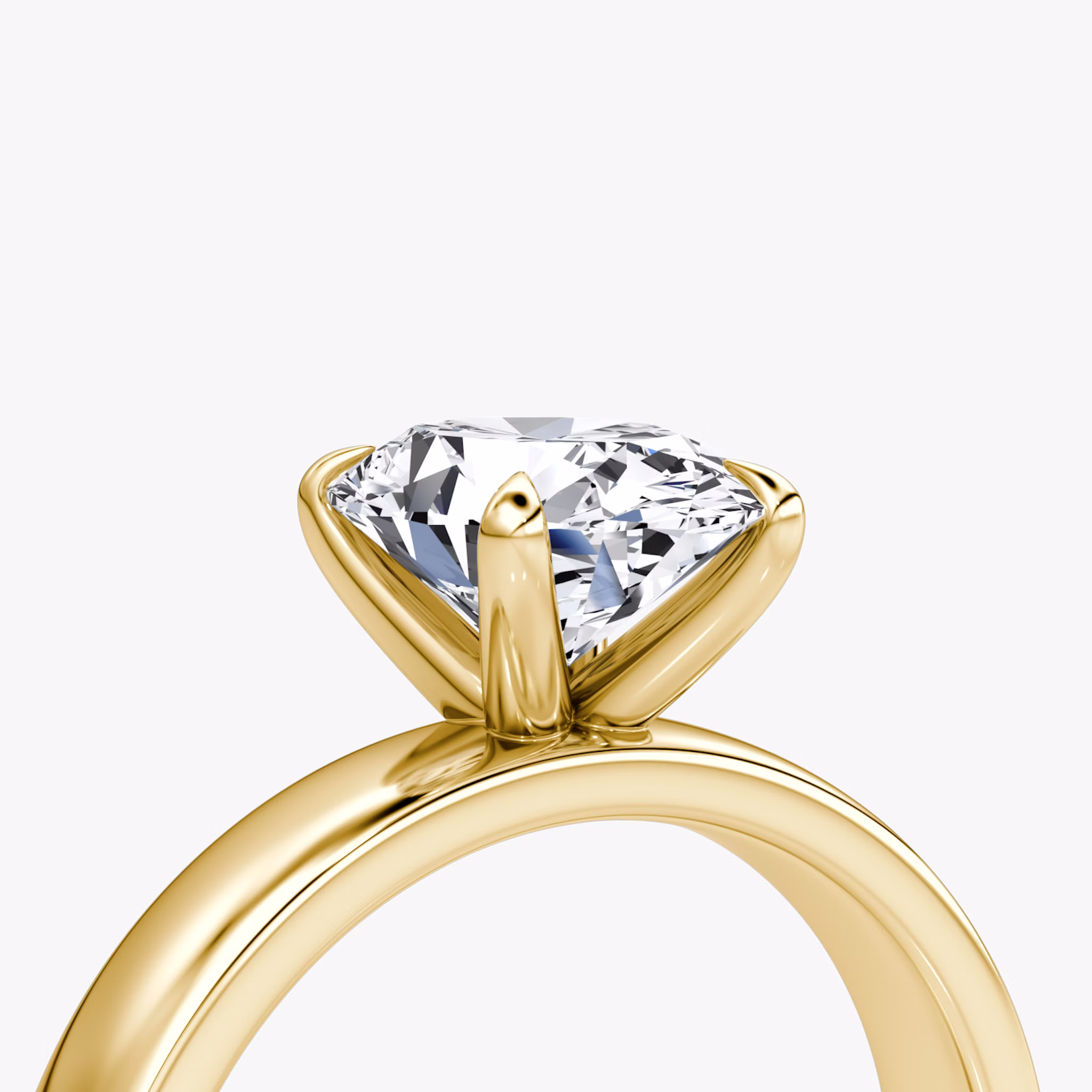 Cigar Band Solitaire | Oval | 18k | Yellow Gold | bandWidth: 4mm | diamondOrientation: vertical | caratWeight: other