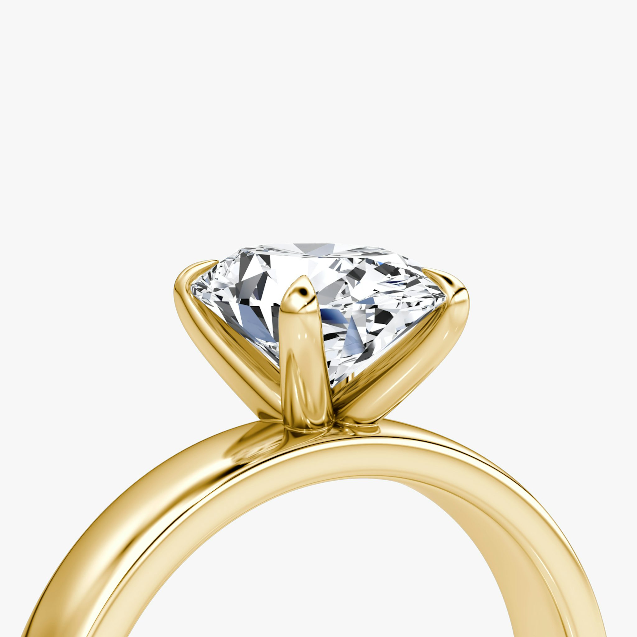 Cigar Band Solitaire | Oval | 18k | Yellow Gold | bandWidth: 4mm | diamondOrientation: vertical | caratWeight: other
