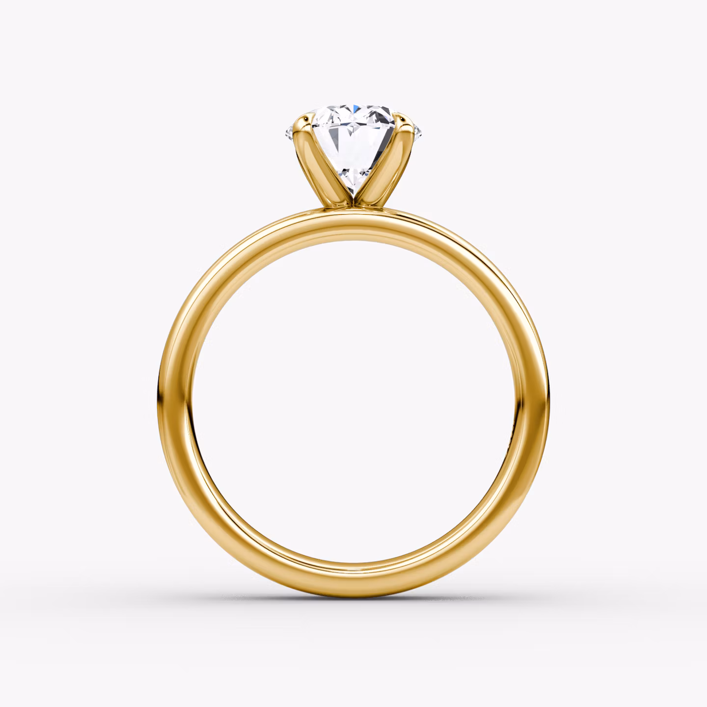 Cigar Band Solitaire | Oval | 18k | Yellow Gold | bandWidth: 4mm | diamondOrientation: vertical | caratWeight: other