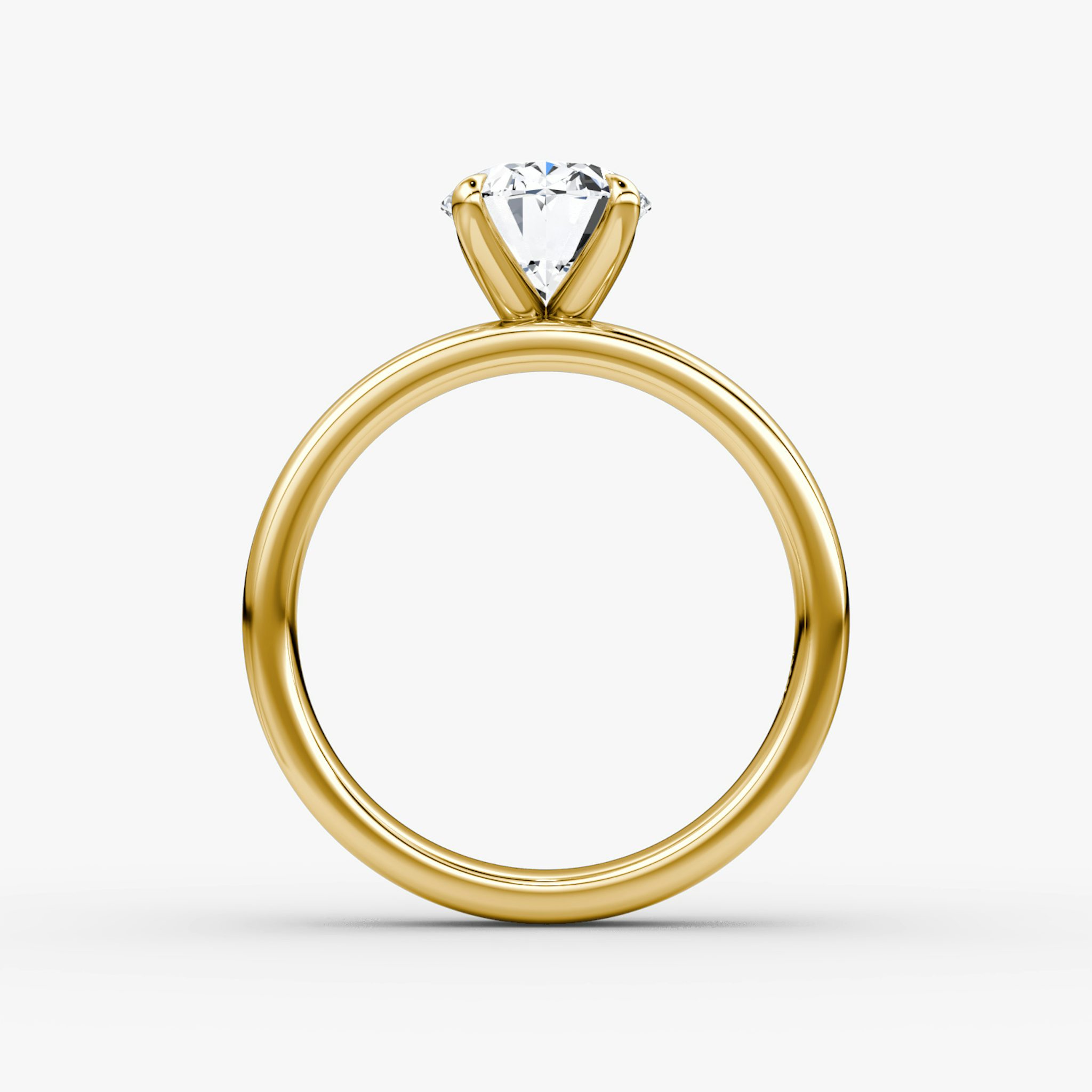 Cigar Band Solitaire | Oval | 18k | Yellow Gold | bandWidth: 4mm | diamondOrientation: vertical | caratWeight: other