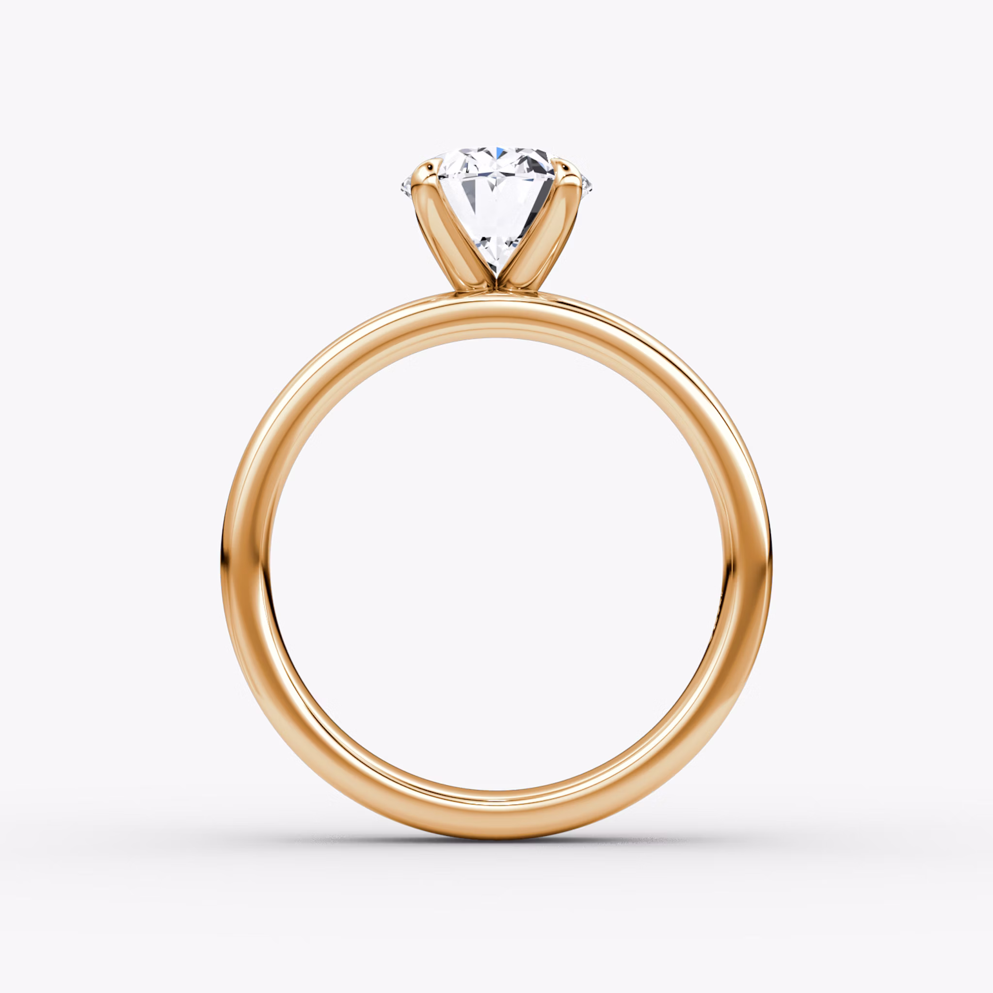 Cigar Band Solitaire | Oval | 14k | Rose Gold | bandWidth: 4mm | diamondOrientation: vertical | caratWeight: other