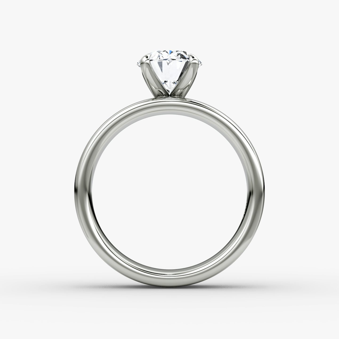 Cigar Band Solitaire | Oval | Platinum | bandWidth: 6mm | diamondOrientation: vertical | caratWeight: other