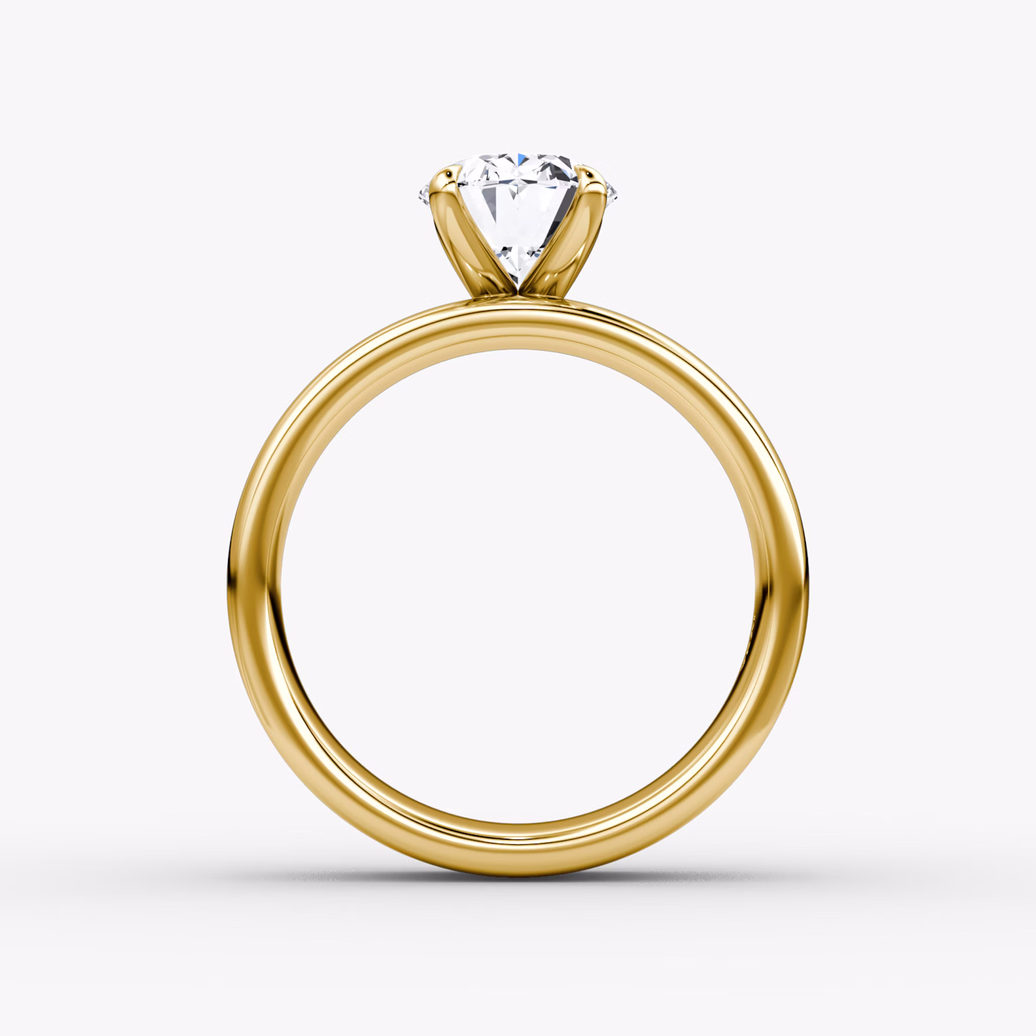 Cigar Band Solitaire | Oval | 18k | Yellow Gold | bandWidth: 6mm | diamondOrientation: vertical | caratWeight: other