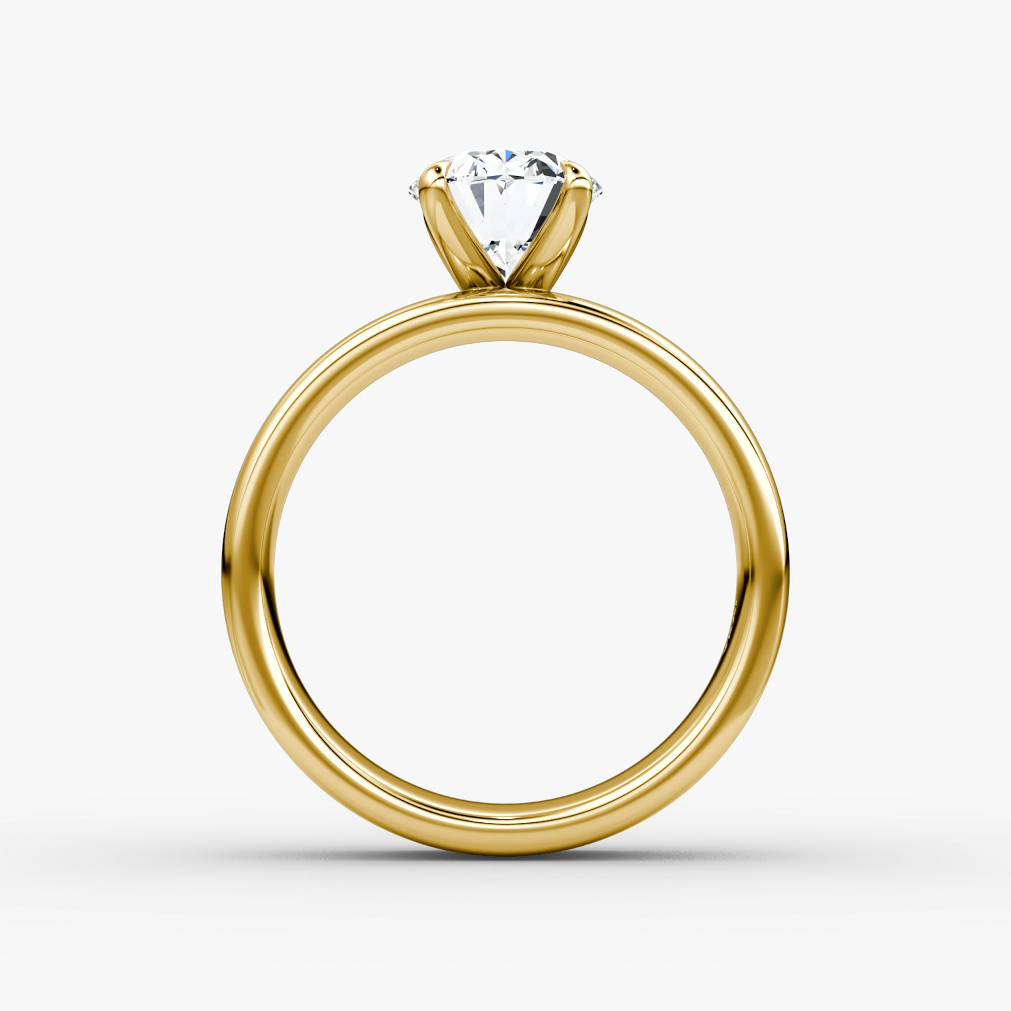 Cigar Band Solitaire | Oval | 18k | Yellow Gold | bandWidth: 6mm | diamondOrientation: vertical | caratWeight: other