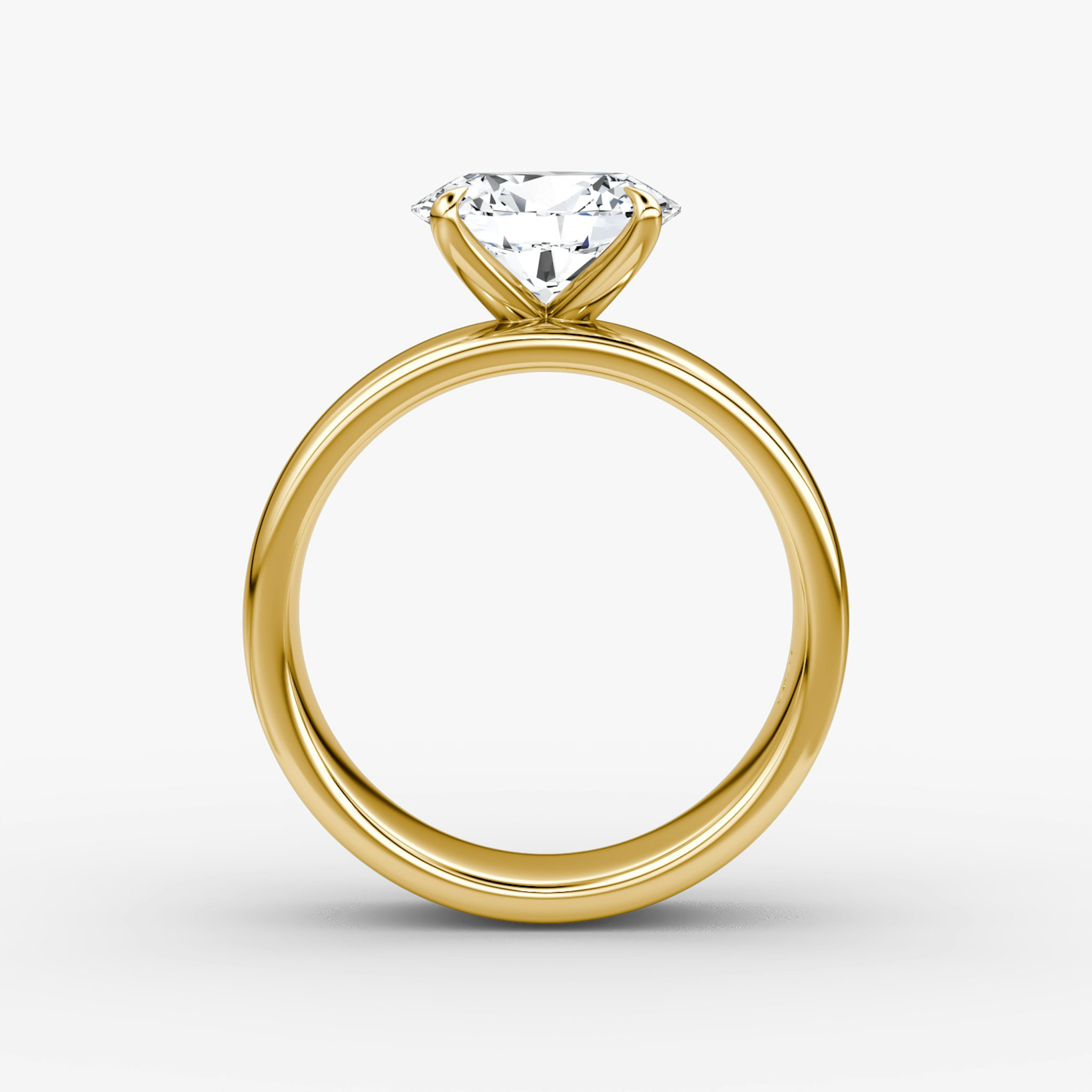Cigar Band Solitaire | Oval | 18k | Yellow Gold | bandWidth: 6mm | diamondOrientation: horizontal | caratWeight: other