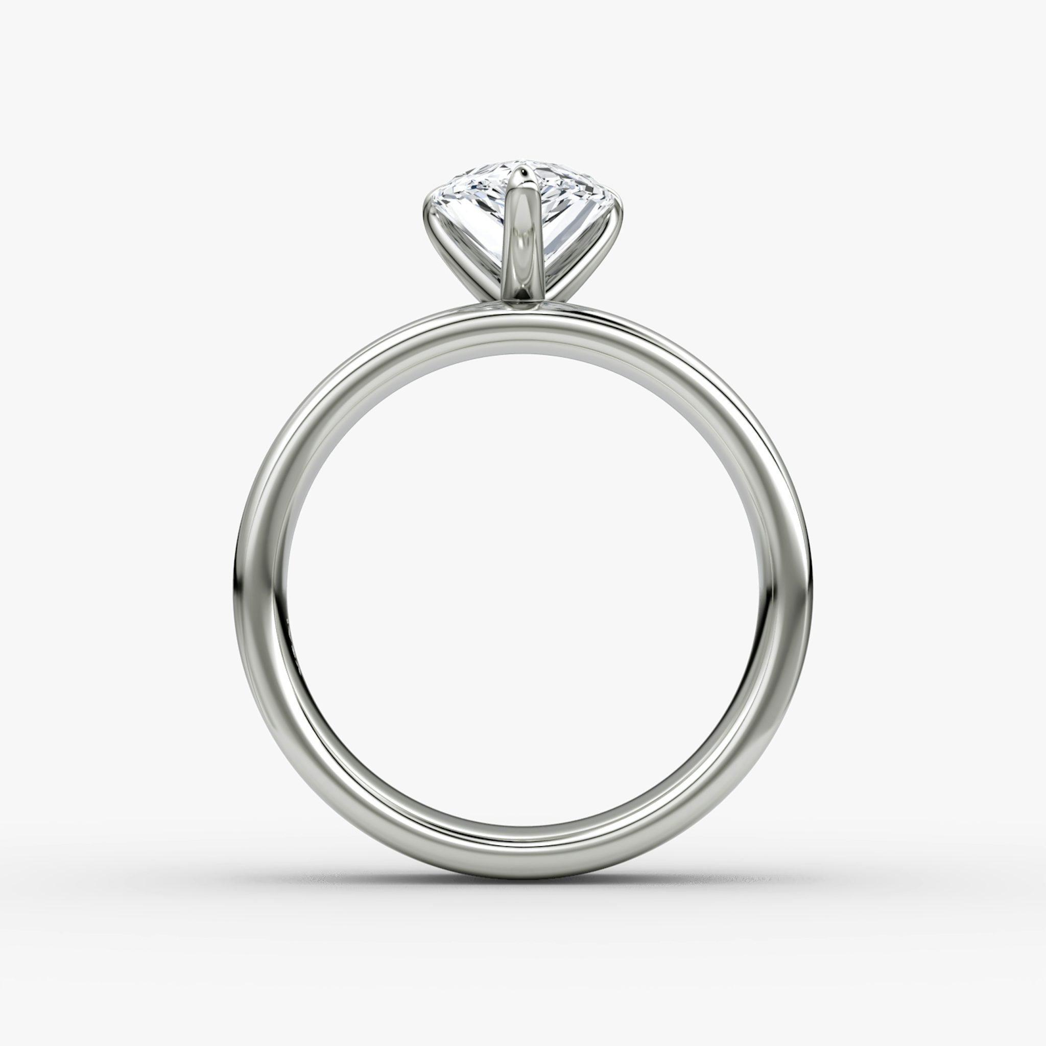 Cigar Band Solitaire | Pear | Platinum | bandWidth: 6mm | diamondOrientation: vertical | caratWeight: other