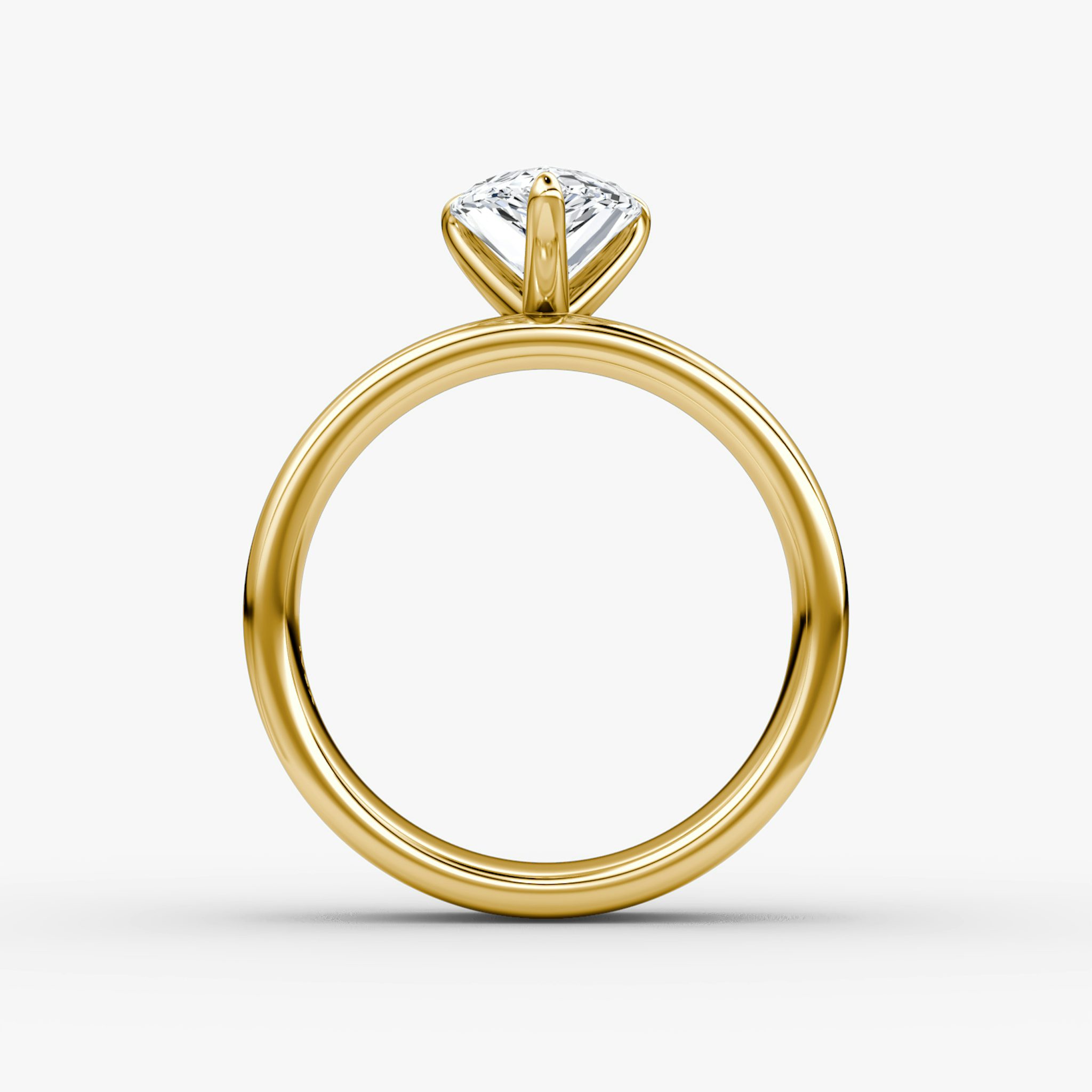 Cigar Band Solitaire | Pear | 18k | Yellow Gold | bandWidth: 6mm | diamondOrientation: vertical | caratWeight: other