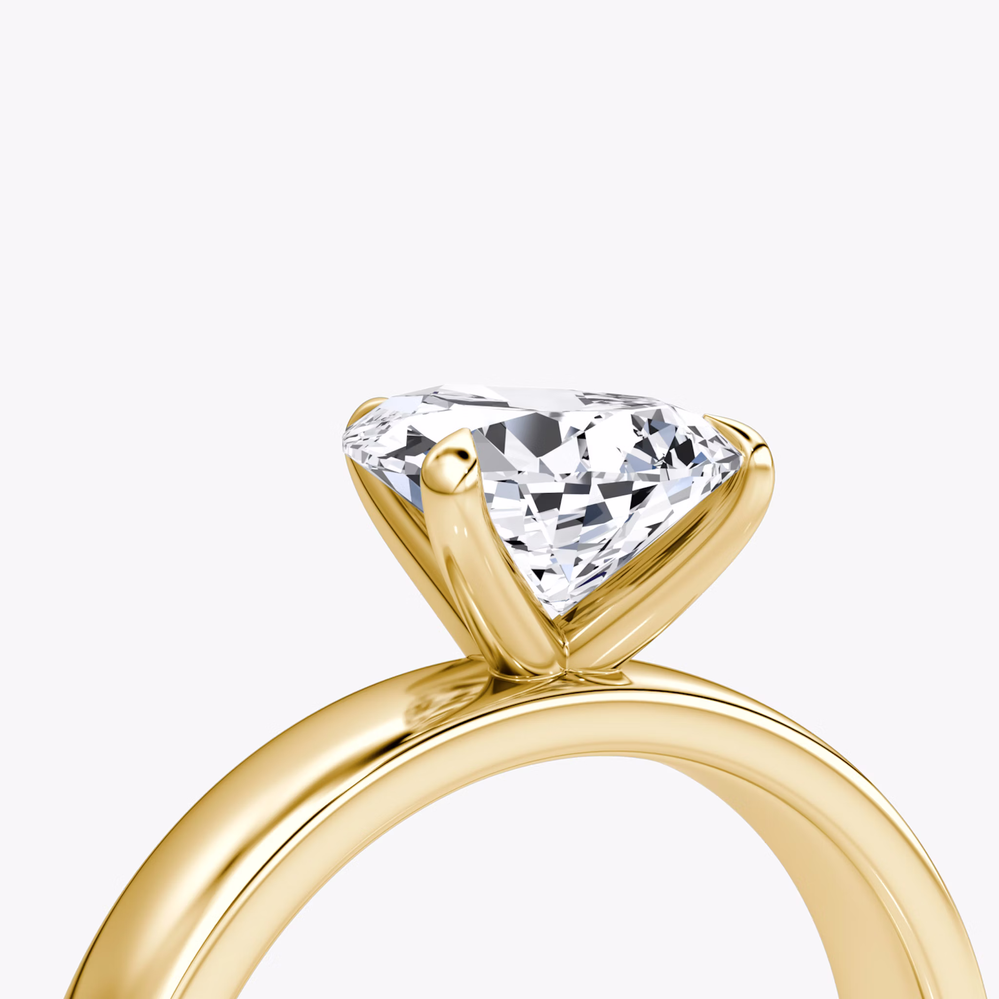 Cigar Band Solitaire | Pear | 18k | Yellow Gold | bandWidth: 4mm | diamondOrientation: vertical | caratWeight: other