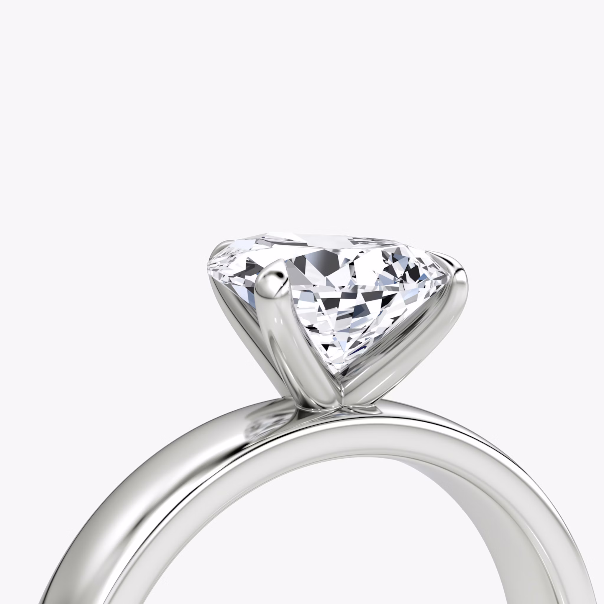 Cigar Band Solitaire | Pear | Platinum | bandWidth: 4mm | diamondOrientation: vertical | caratWeight: other