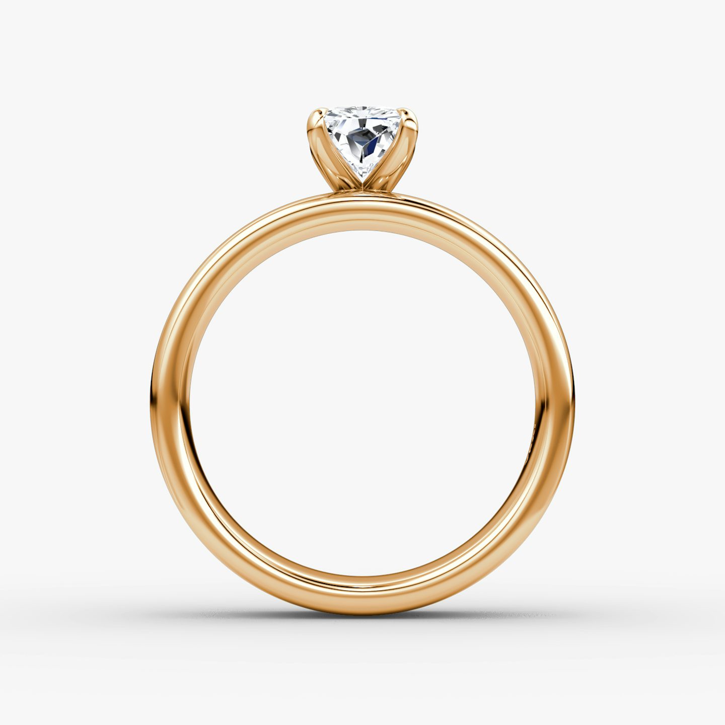 Cigar Band Solitaire | Radiant | 14k | Rose Gold | bandWidth: 6mm | diamondOrientation: vertical | caratWeight: other