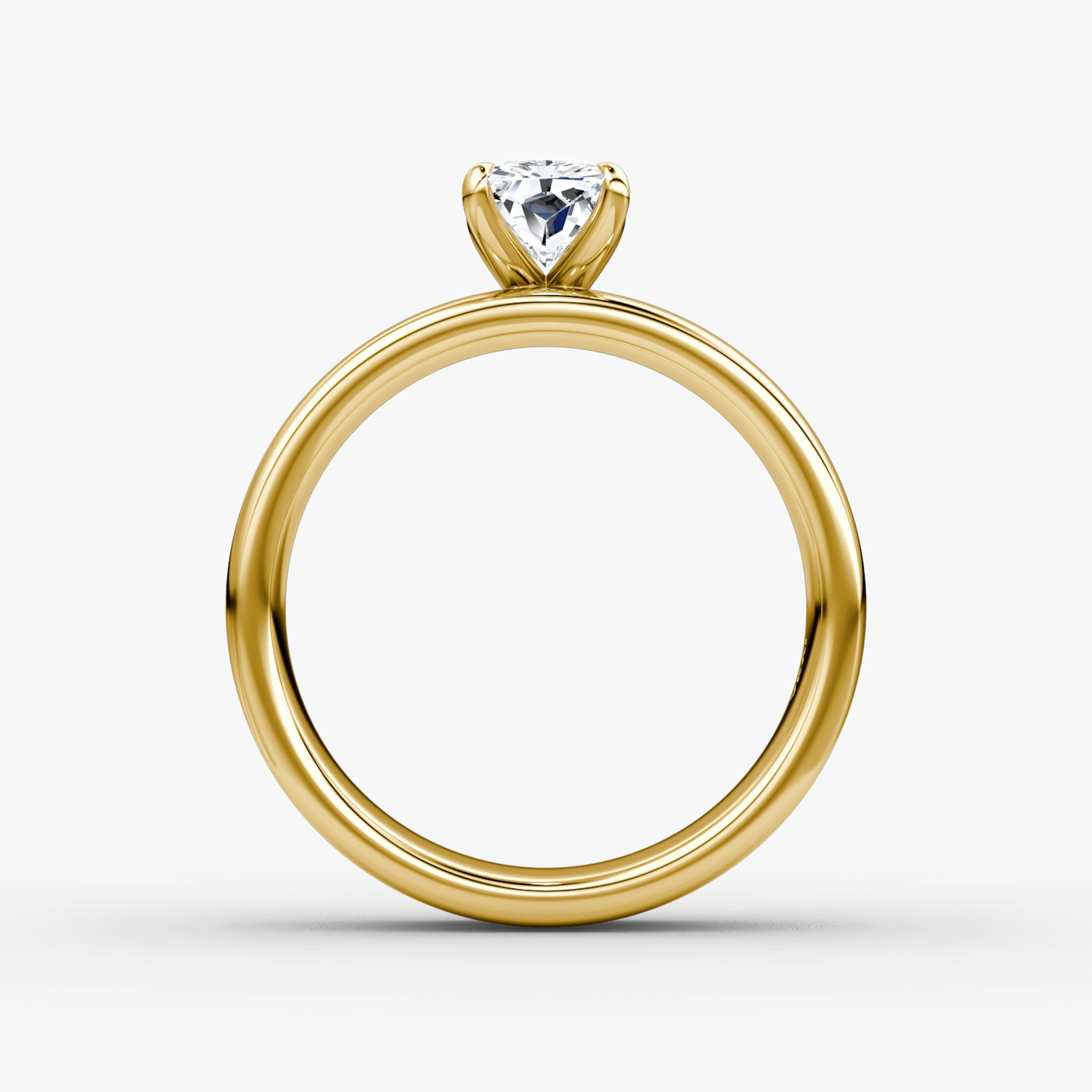 Cigar Band Solitaire | Radiant | 18k | Yellow Gold | bandWidth: 6mm | diamondOrientation: vertical | caratWeight: other