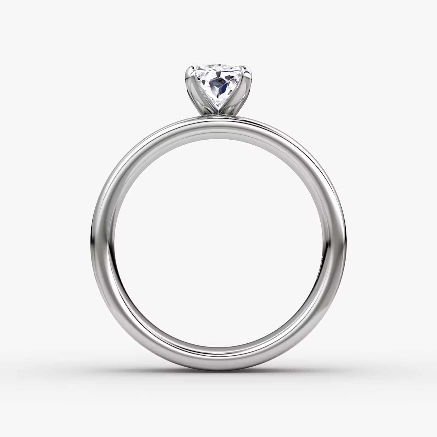 Cigar Band Solitaire | Radiant | 18k | White Gold | bandWidth: 6mm | diamondOrientation: vertical | caratWeight: other