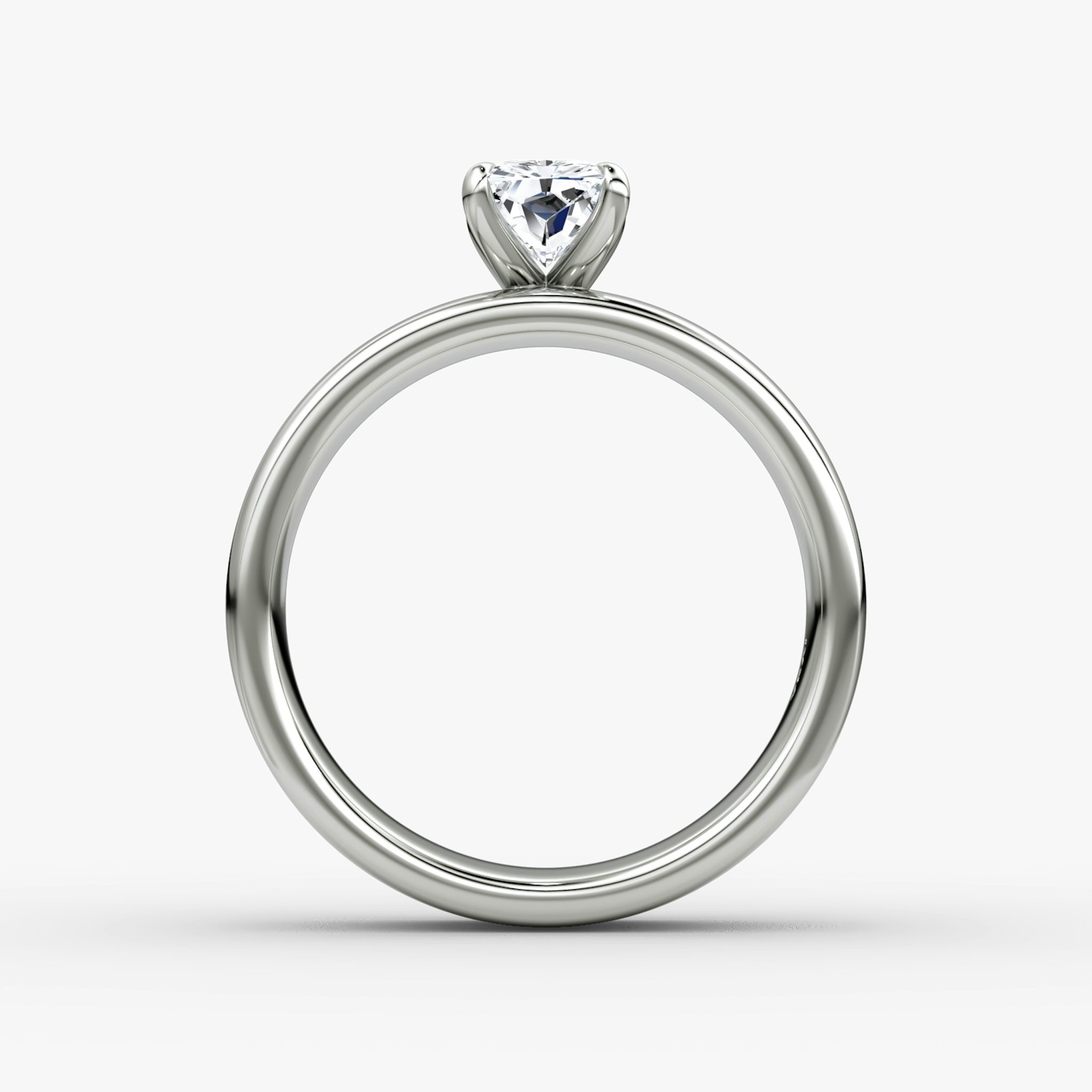 Cigar Band Solitaire | Radiant | Platinum | bandWidth: 6mm | diamondOrientation: vertical | caratWeight: other