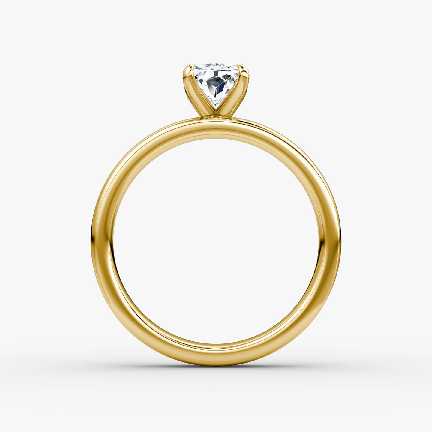 Cigar Band Solitaire | Radiant | 18k | Yellow Gold | bandWidth: 4mm | diamondOrientation: vertical | caratWeight: other