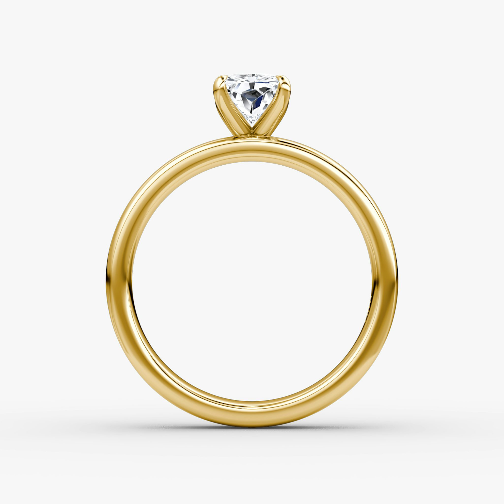 Cigar Band Solitaire | Radiant | 18k | Yellow Gold | bandWidth: 4mm | diamondOrientation: vertical | caratWeight: other