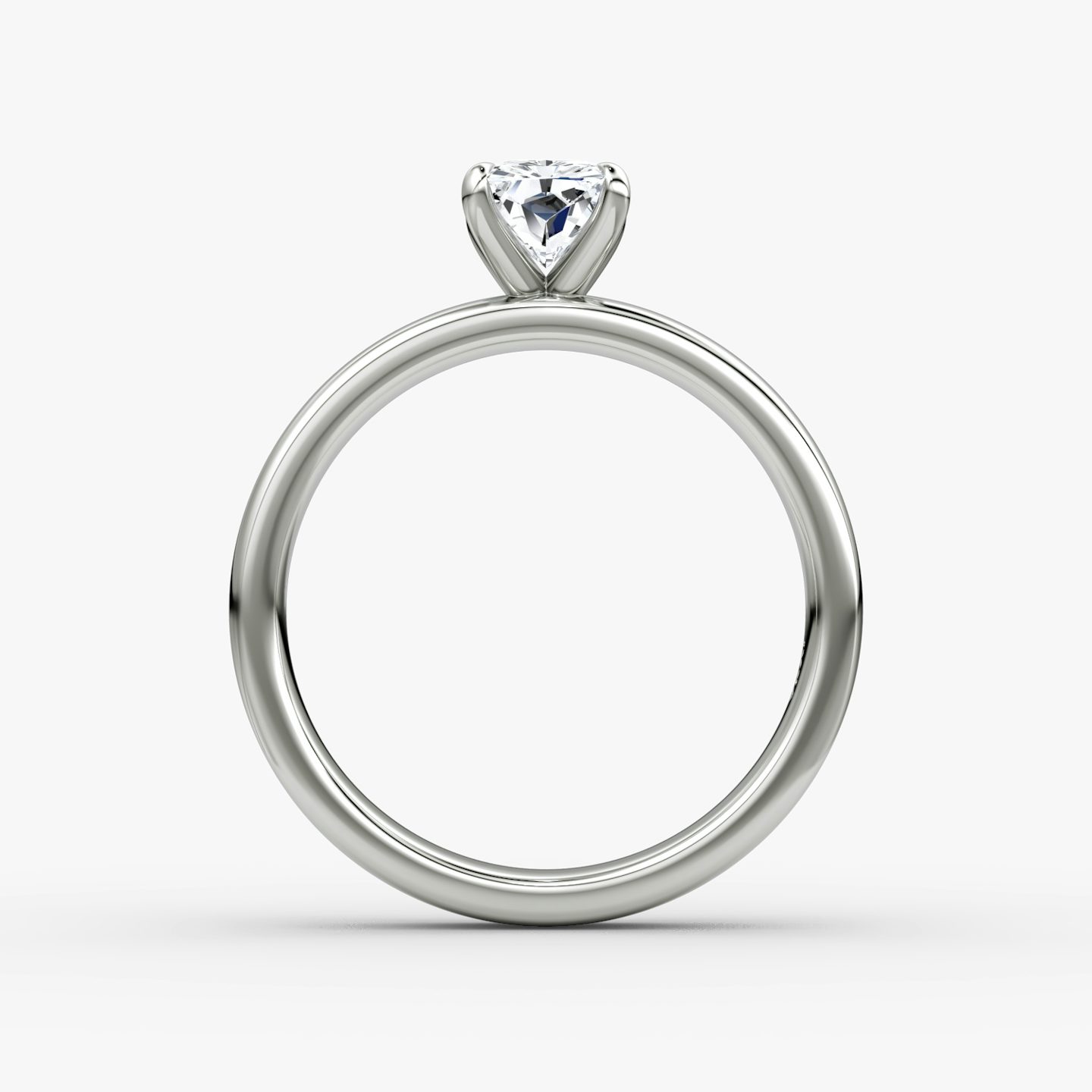Cigar Band Solitaire | Radiant | 18k | White Gold | bandWidth: 4mm | diamondOrientation: vertical | caratWeight: other