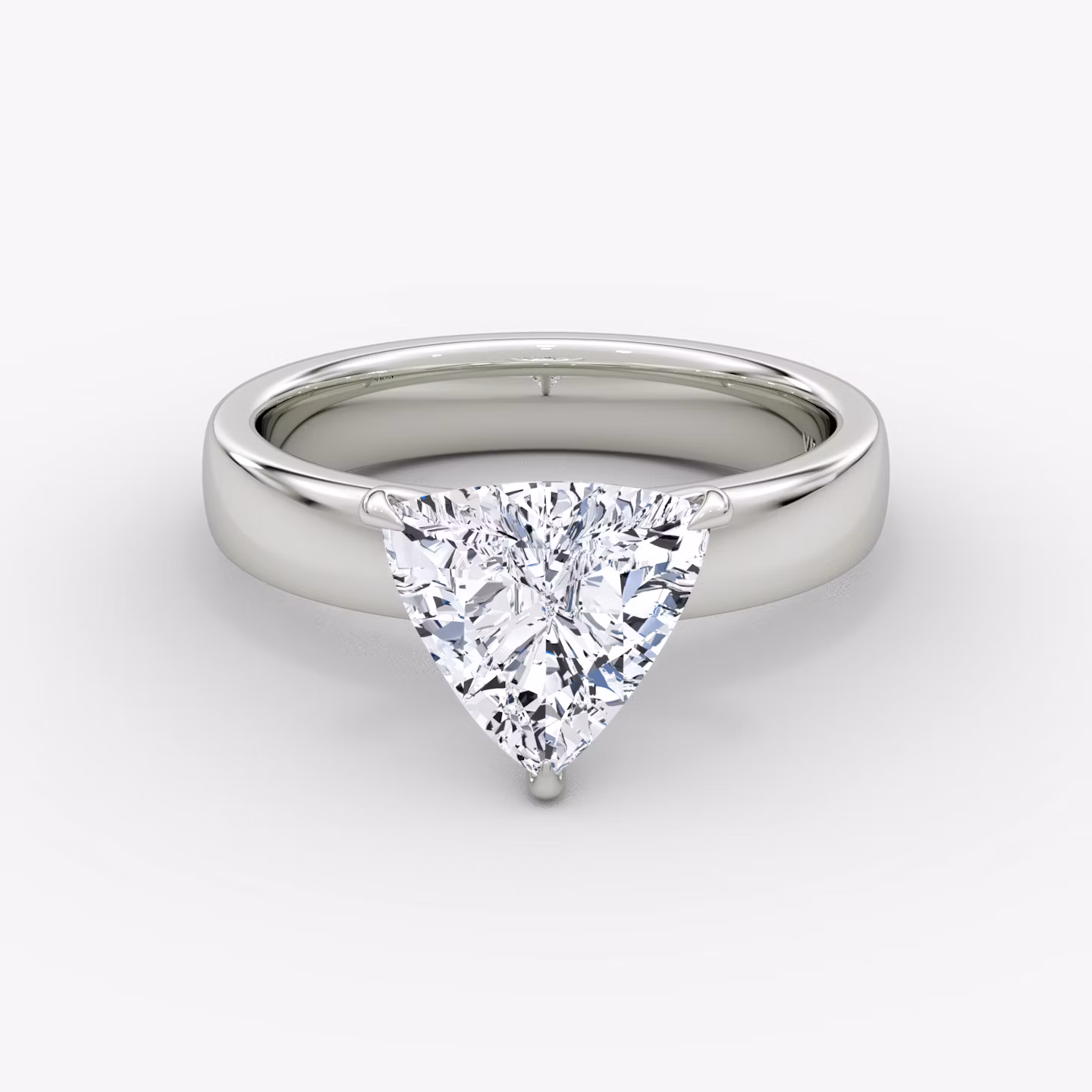 Cigar Band Solitaire Trillion | Platinum