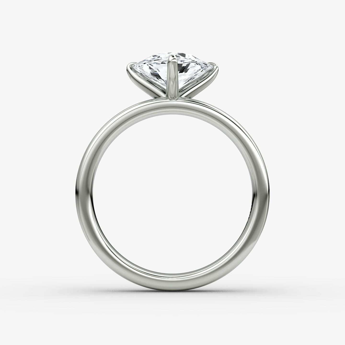 Cigar Band Solitaire | Trillion | 18k | White Gold | bandWidth: 4mm | diamondOrientation: vertical | caratWeight: other