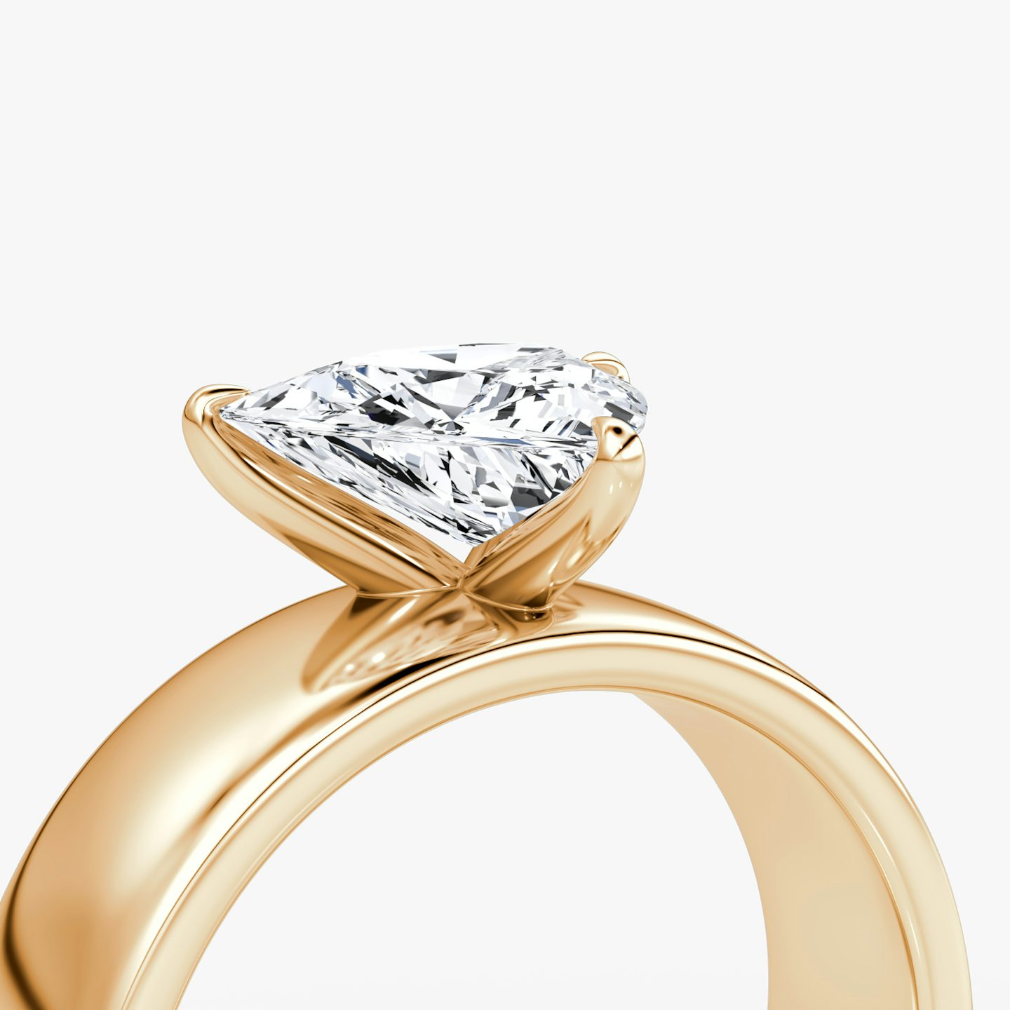 Cigar Band Solitaire | Trillion | 14k | Rose Gold | bandWidth: 6mm | diamondOrientation: vertical | caratWeight: other