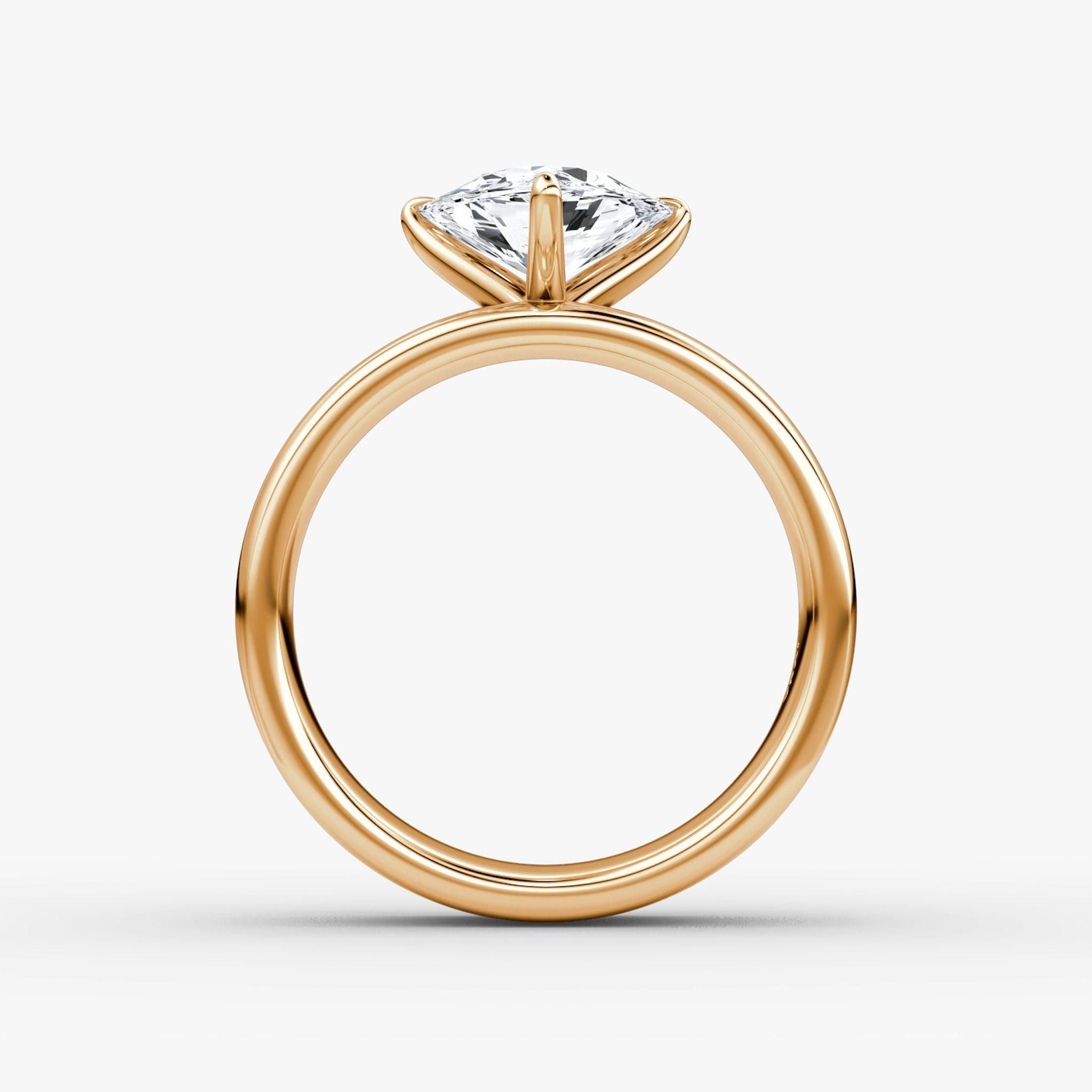 Cigar Band Solitaire | Trillion | 14k | Rose Gold | bandWidth: 6mm | diamondOrientation: vertical | caratWeight: other