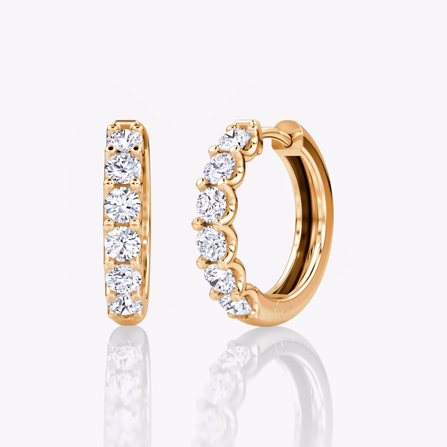 Eternity Hoop Round Brilliant | Rose Gold