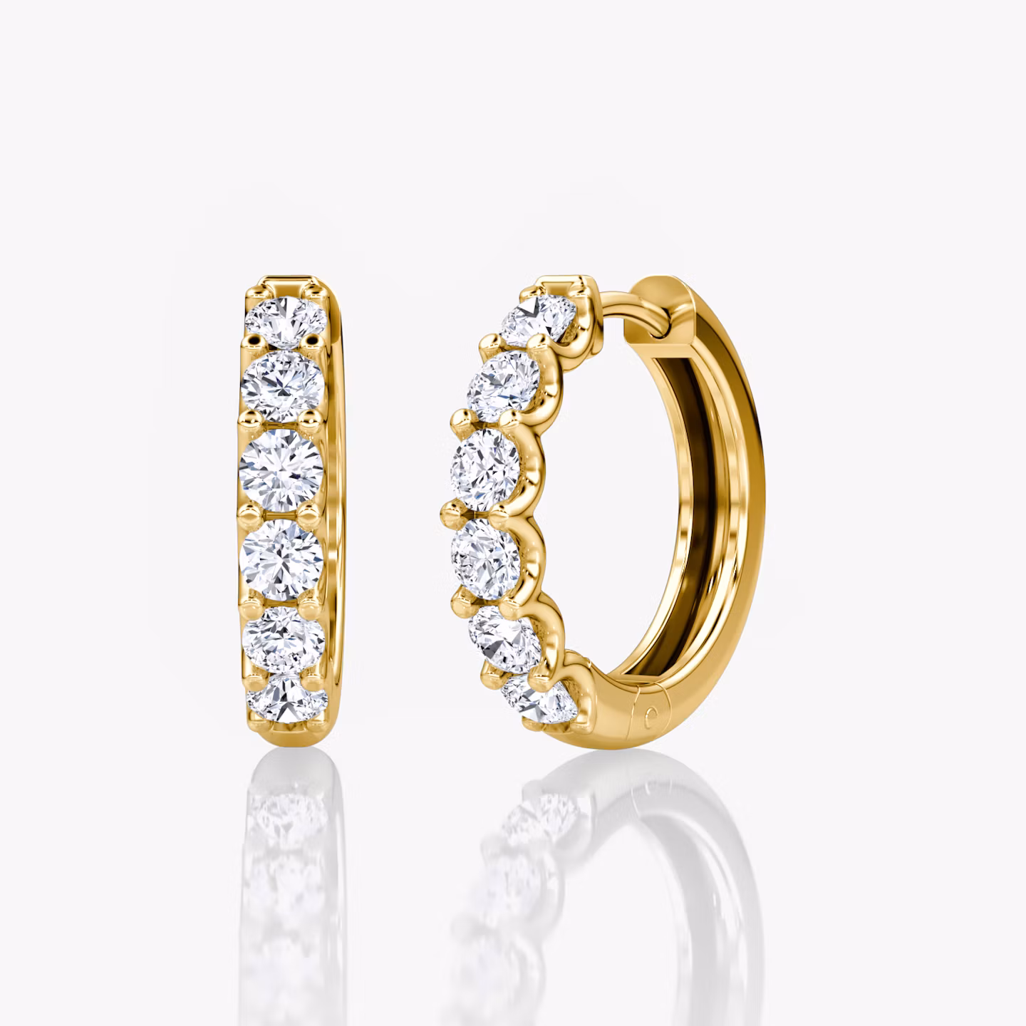Eternity Hoop Rund | Yellow Gold