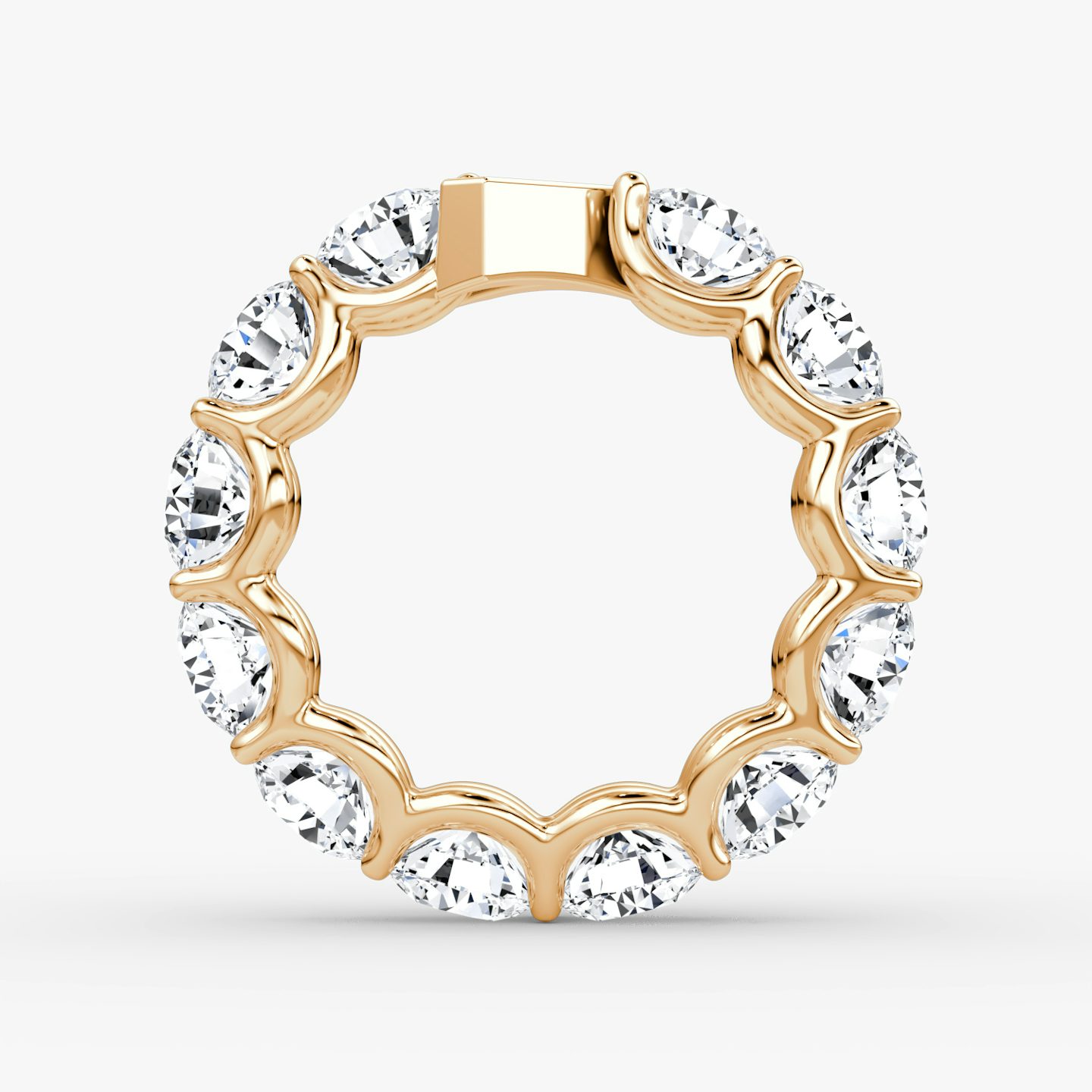 The V Eternity Band | Round Brilliant | 14k | Rose Gold | bandStyle: full | caratWeight: 6.0ct