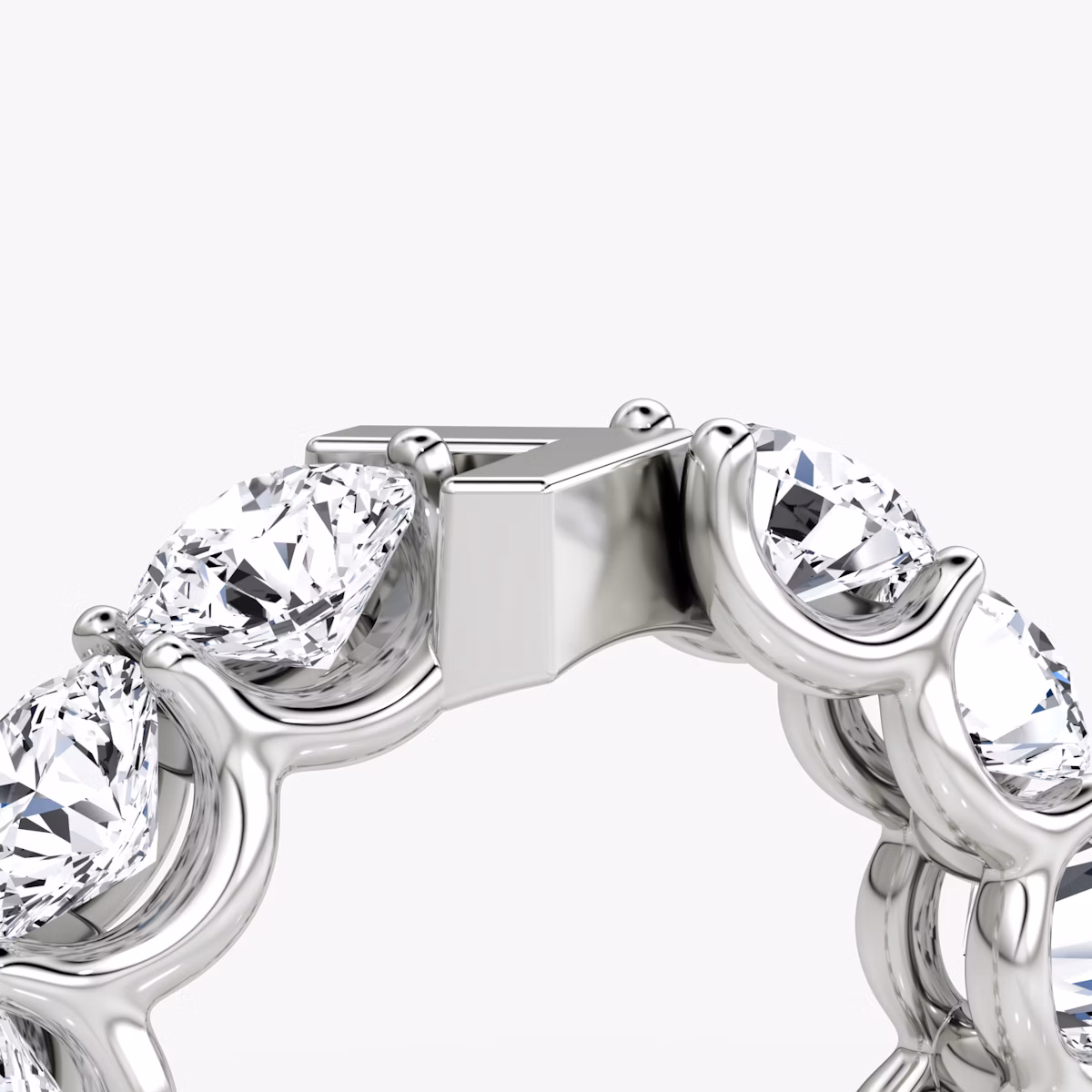 The V Eternity Band | Round Brilliant | Platinum | bandStyle: full | caratWeight: 6.0ct