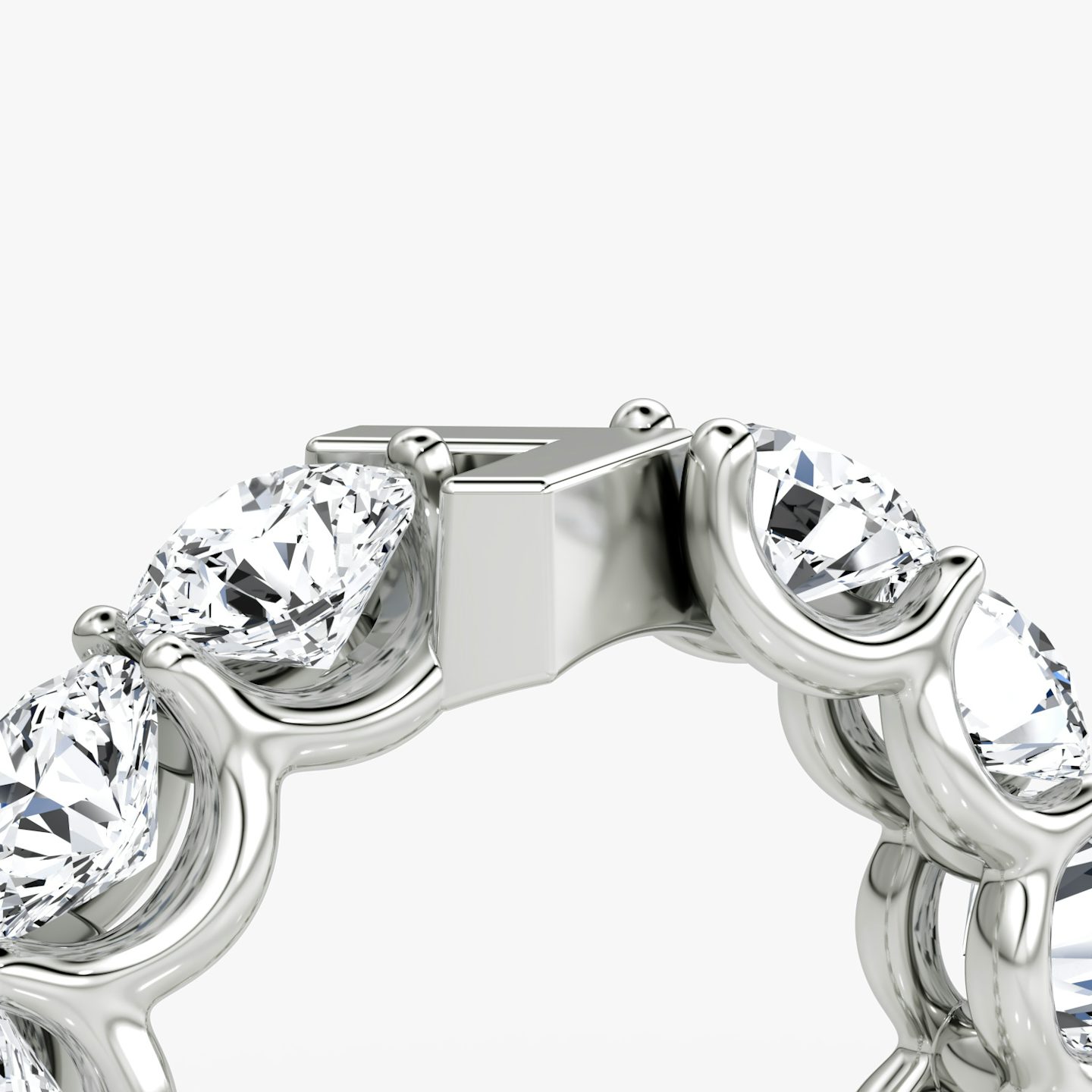The V Eternity Band | Round Brilliant | Platinum | bandStyle: full | caratWeight: 6.0ct