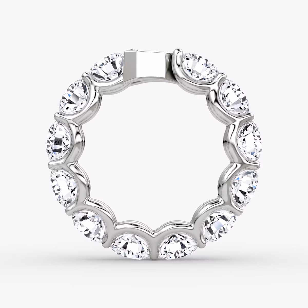 The V Eternity Band | Round Brilliant | Platinum | bandStyle: full | caratWeight: 6.0ct