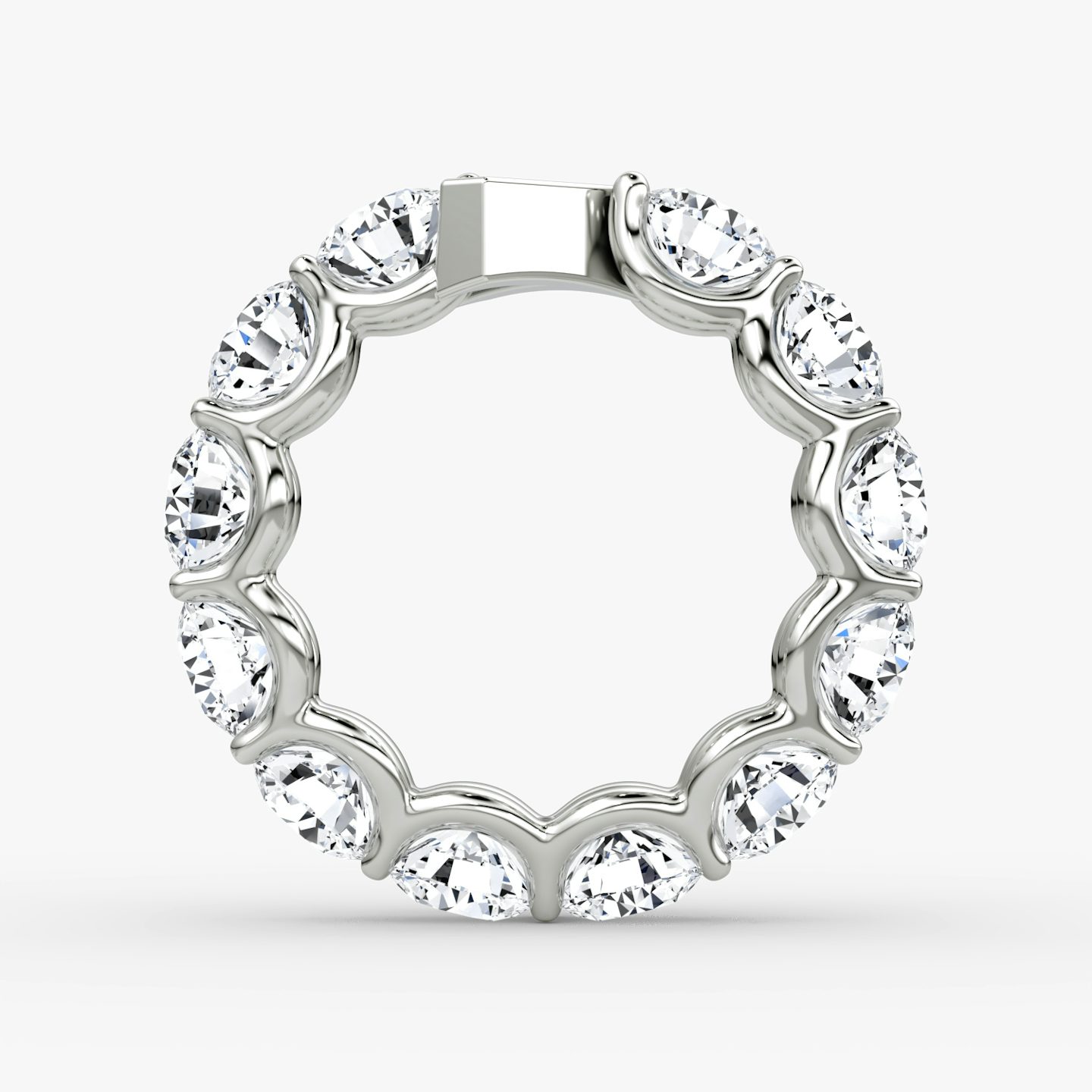 The V Eternity Band | Round Brilliant | Platinum | bandStyle: full | caratWeight: 6.0ct