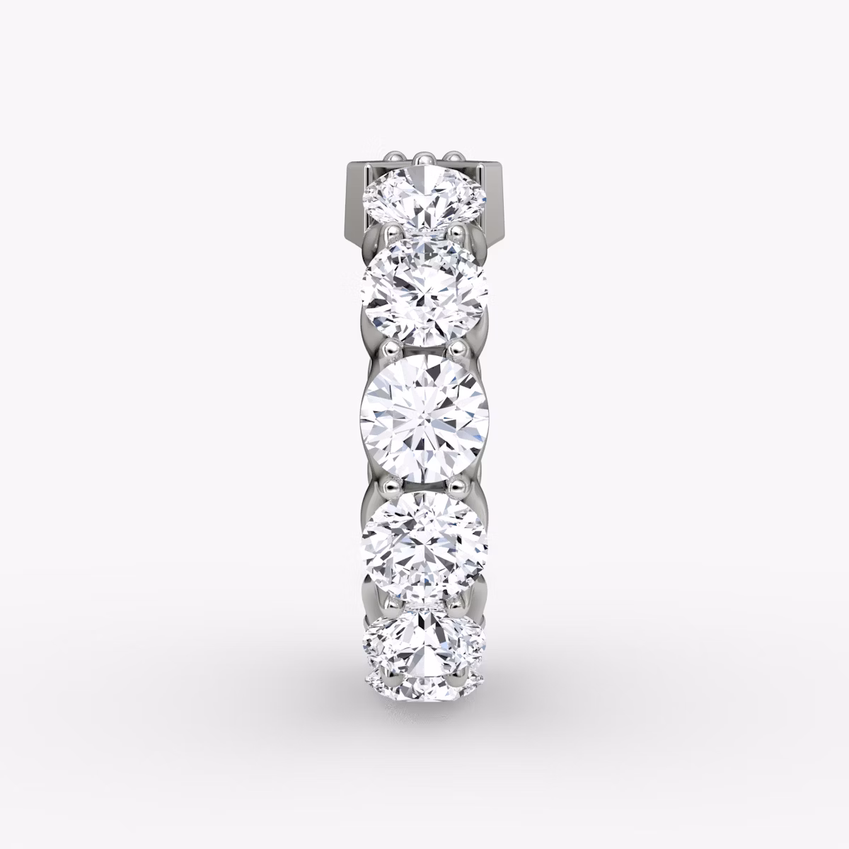The V Eternity Band | Round Brilliant | Platinum | bandStyle: full | caratWeight: 6.0ct