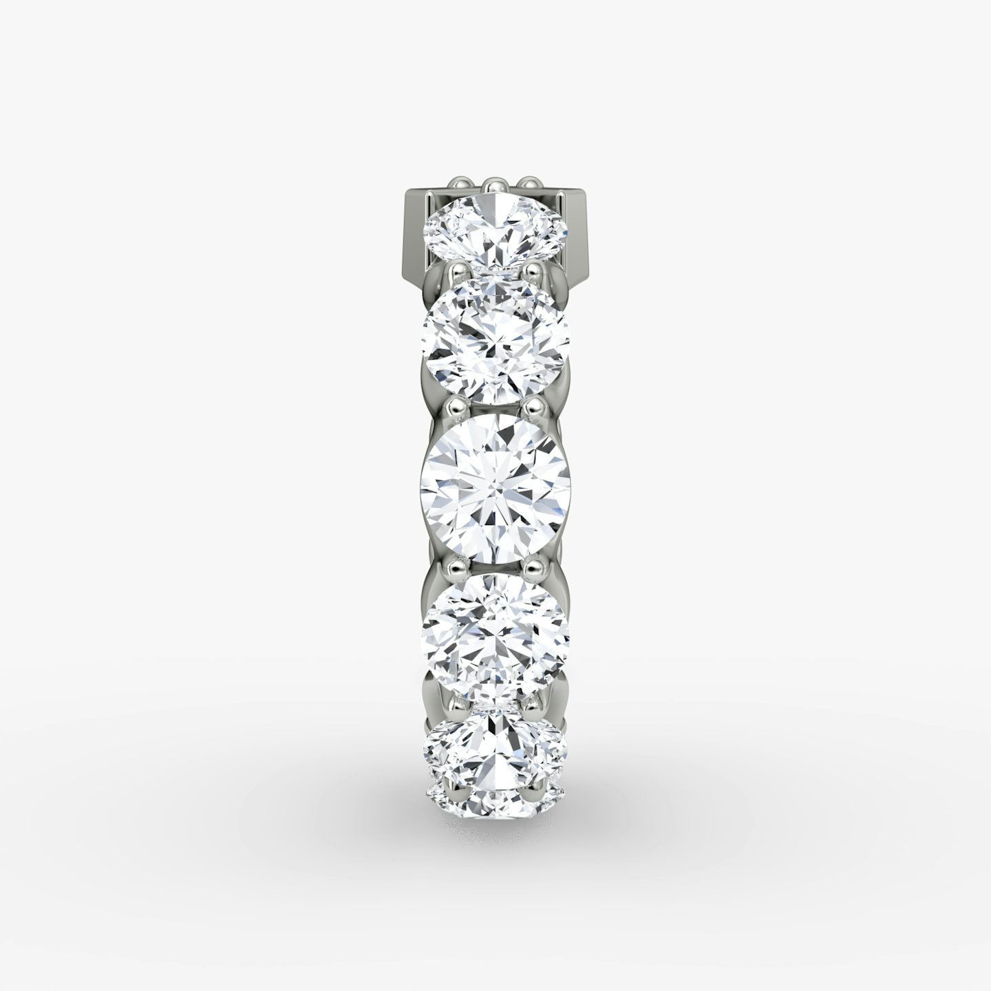 The V Eternity Band | Round Brilliant | Platinum | bandStyle: full | caratWeight: 6.0ct