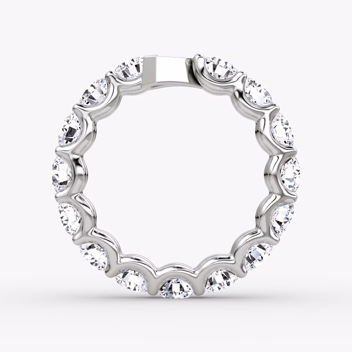 The V Eternity Band | Round Brilliant | Platinum | bandStyle: full | caratWeight: 3.75ct
