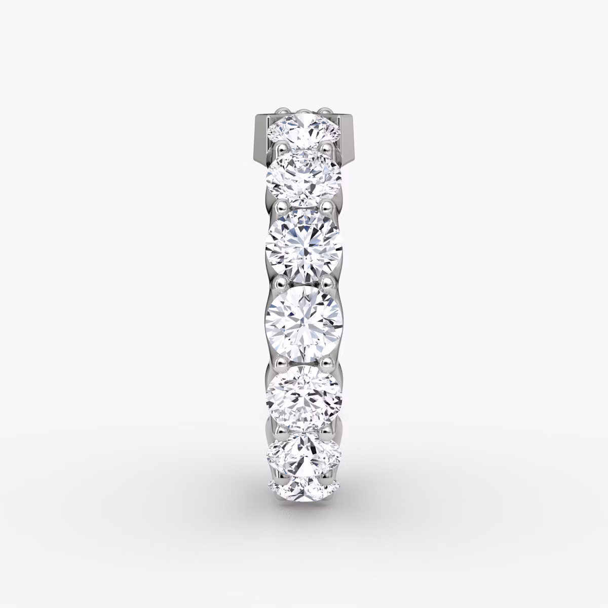 The V Eternity Band | Round Brilliant | Platinum | bandStyle: full | caratWeight: 3.75ct
