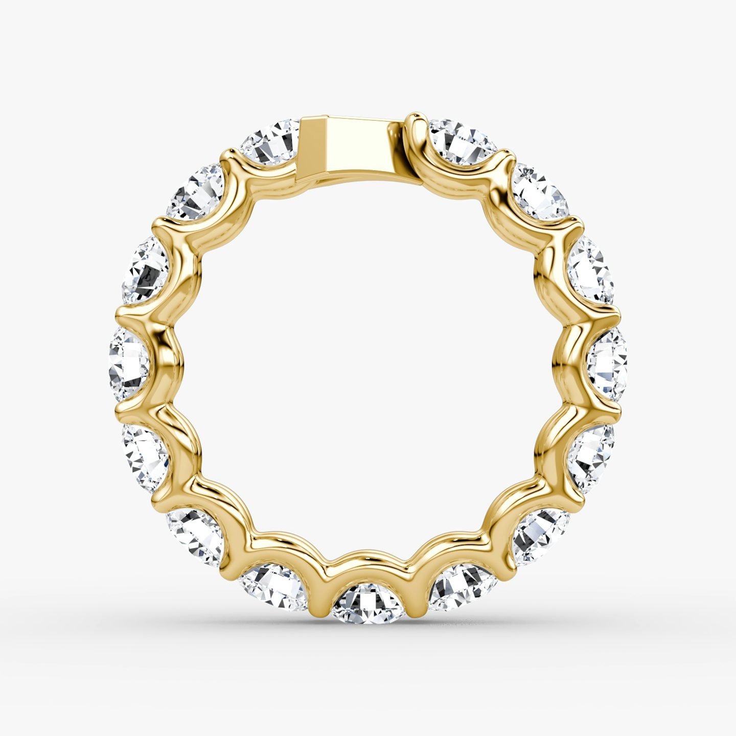 The V Eternity Band | Round Brilliant | 18k | Yellow Gold | bandStyle: full | caratWeight: 3.75ct