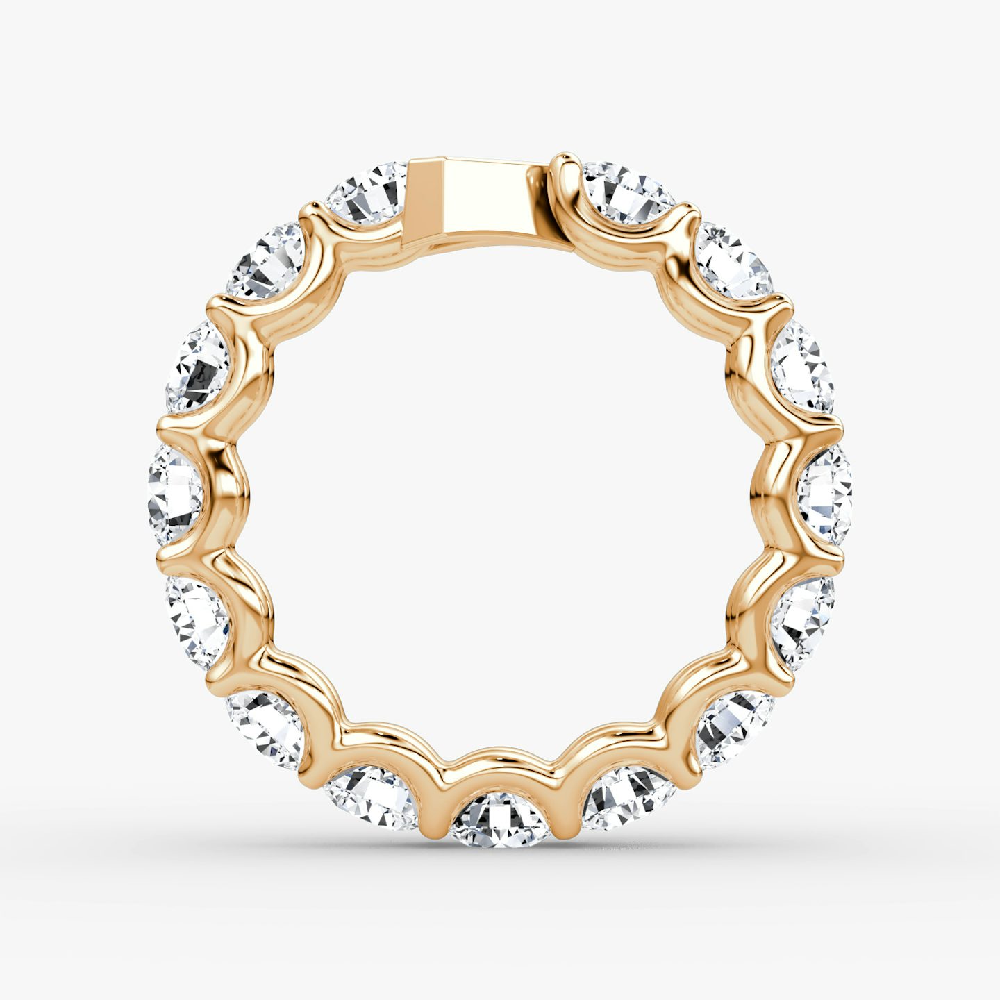 The V Eternity Band | Round Brilliant | 14k | Rose Gold | bandStyle: full | caratWeight: 3.75ct