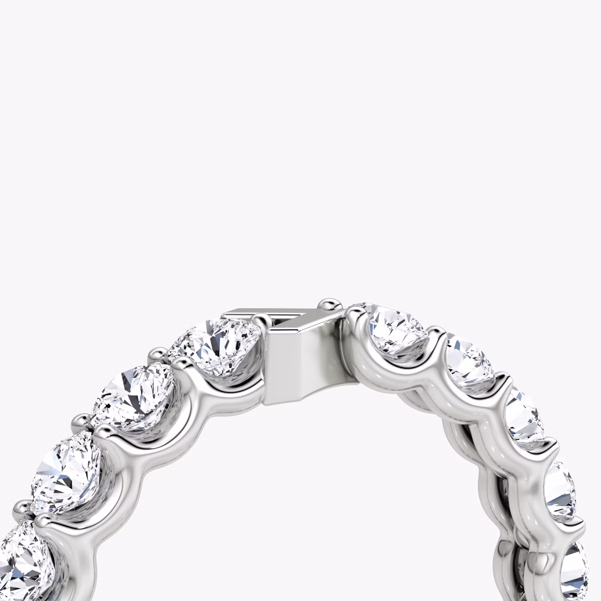 The V Eternity Band | Round Brilliant | Platinum | bandStyle: full | caratWeight: 2.0ct
