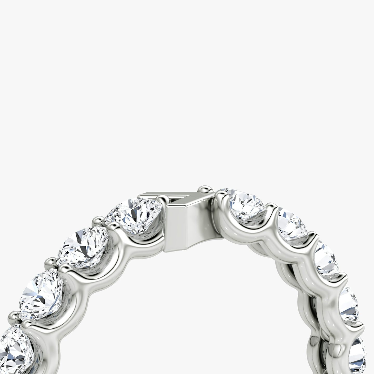 The V Eternity Band | Round Brilliant | Platinum | bandStyle: full | caratWeight: 2.0ct