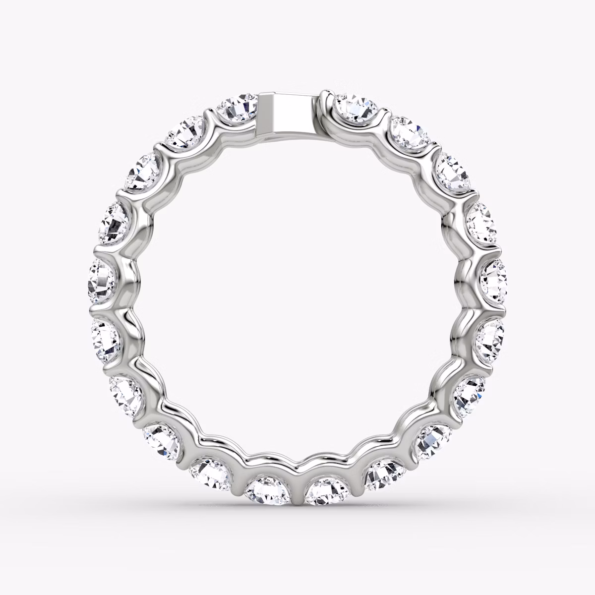 The V Eternity Band | Round Brilliant | Platinum | bandStyle: full | caratWeight: 2.0ct